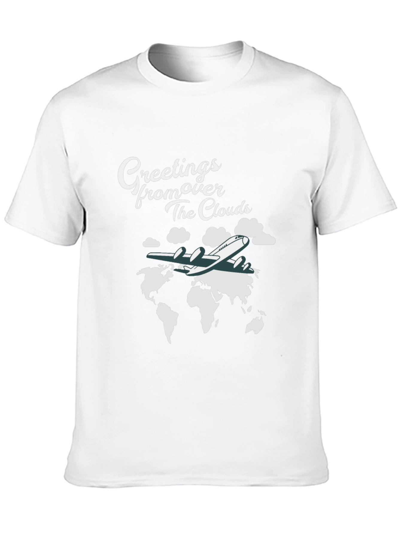 Greetings From Over The Clouds Graphic T-Shirt