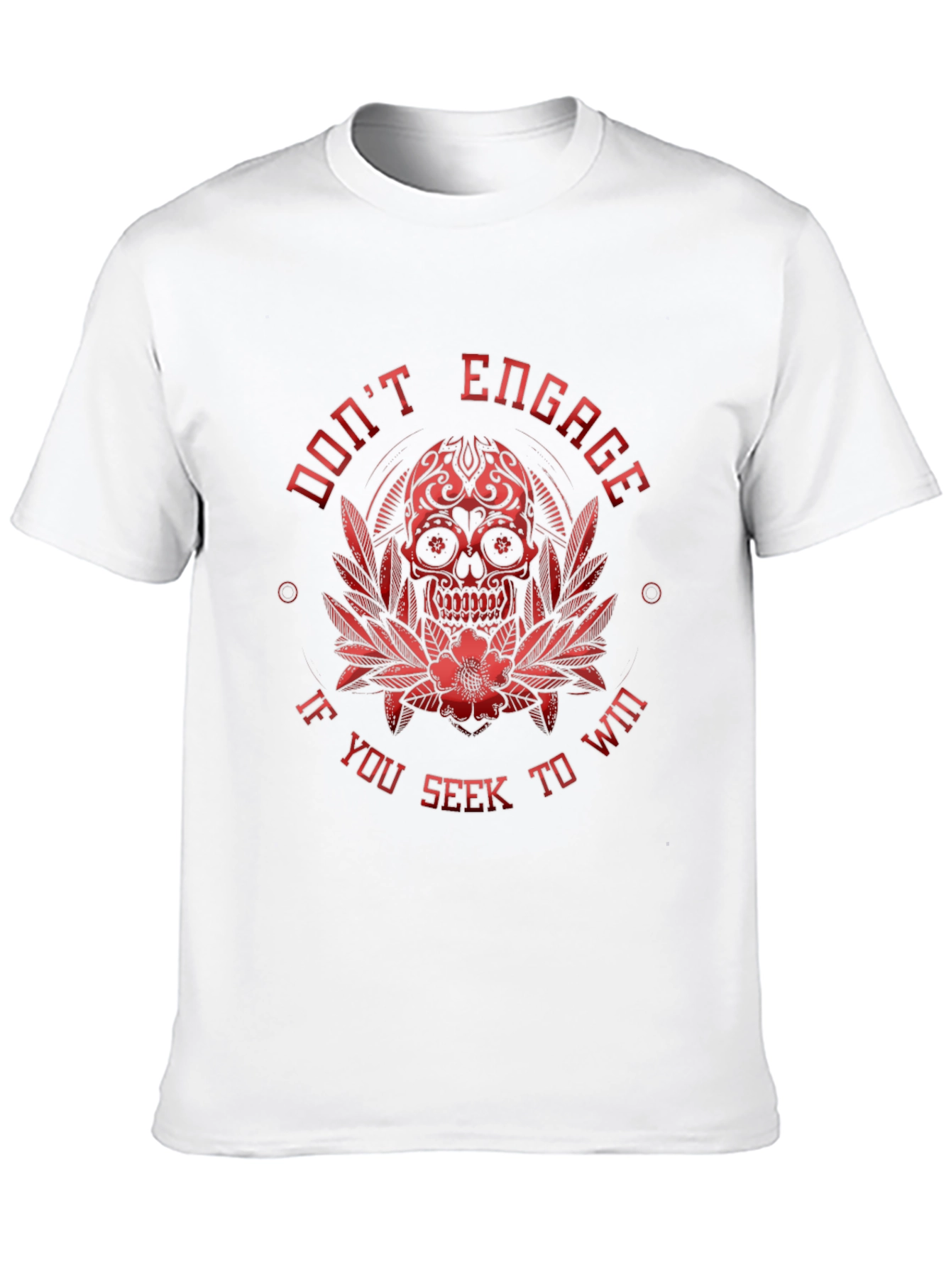 Dont Engage Skull Graphic T-Shirt