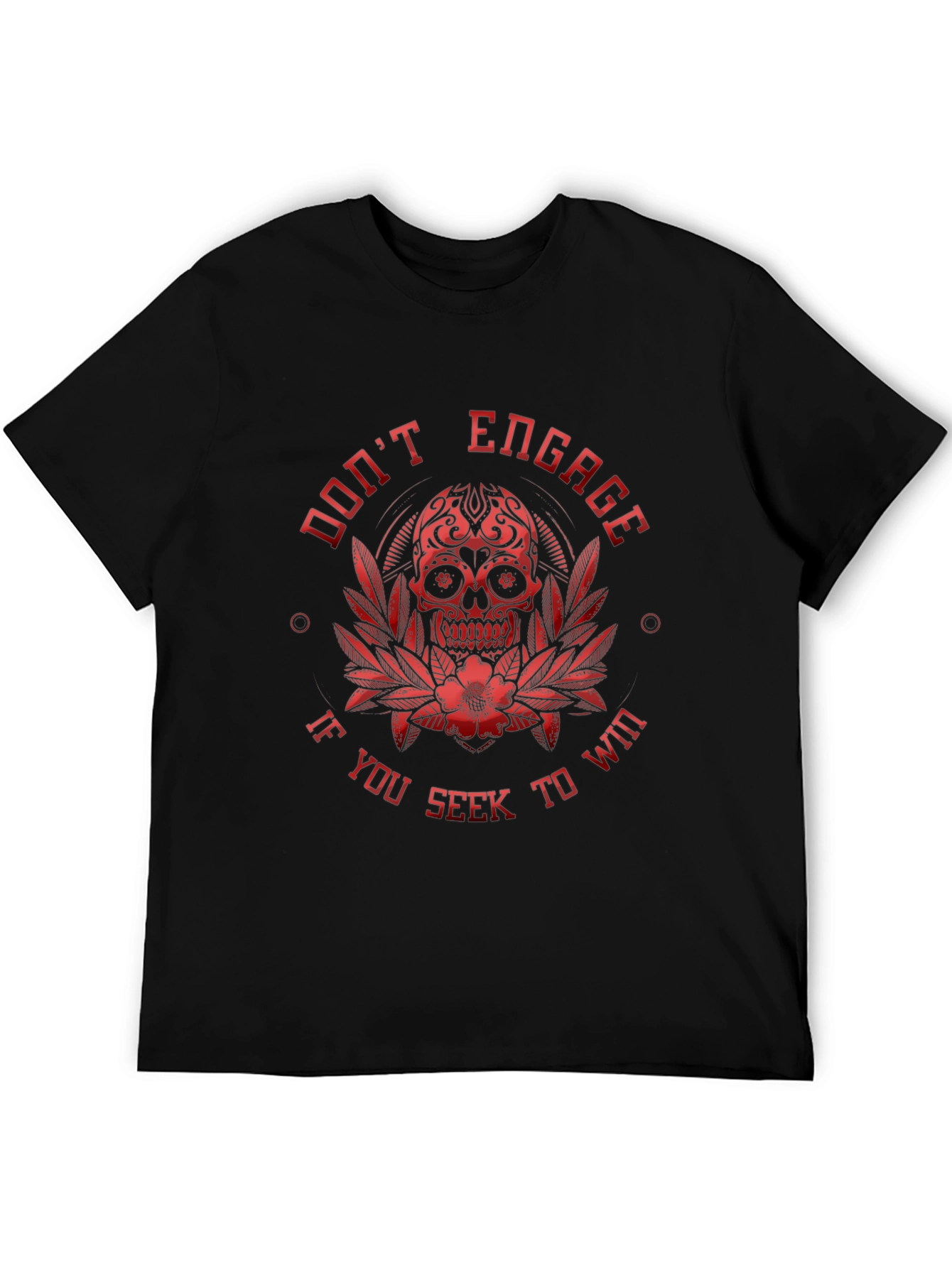 Dont Engage Skull Graphic T-Shirt
