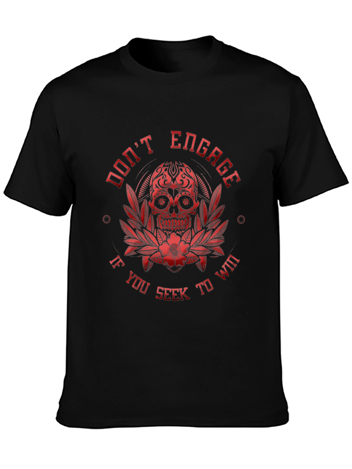 Dont Engage Skull Graphic T-Shirt