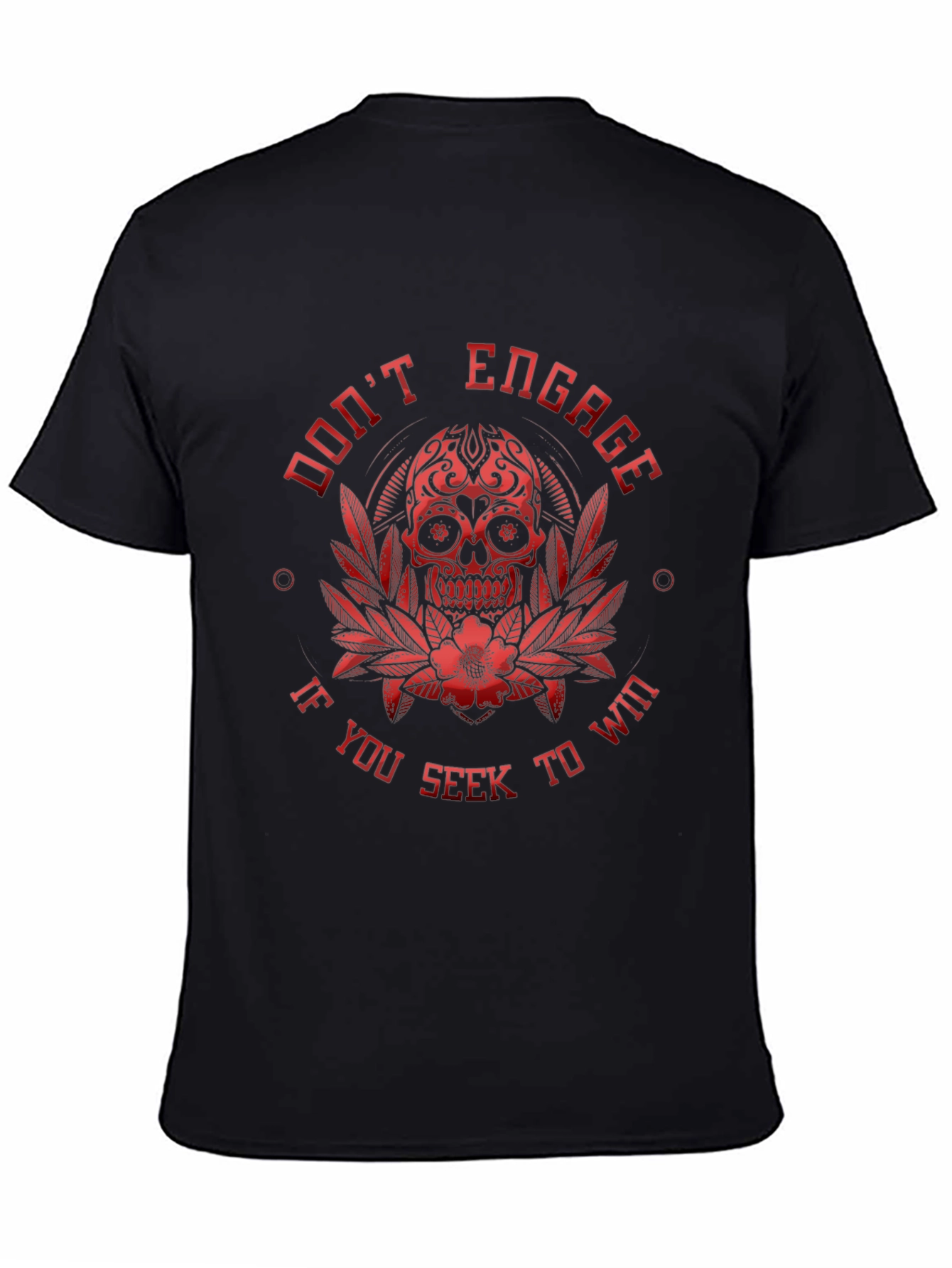 Dont Engage Skull Graphic T-Shirt