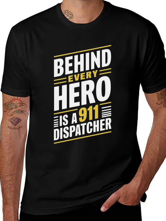 911 Dispatcher Hero T-Shirt - Black