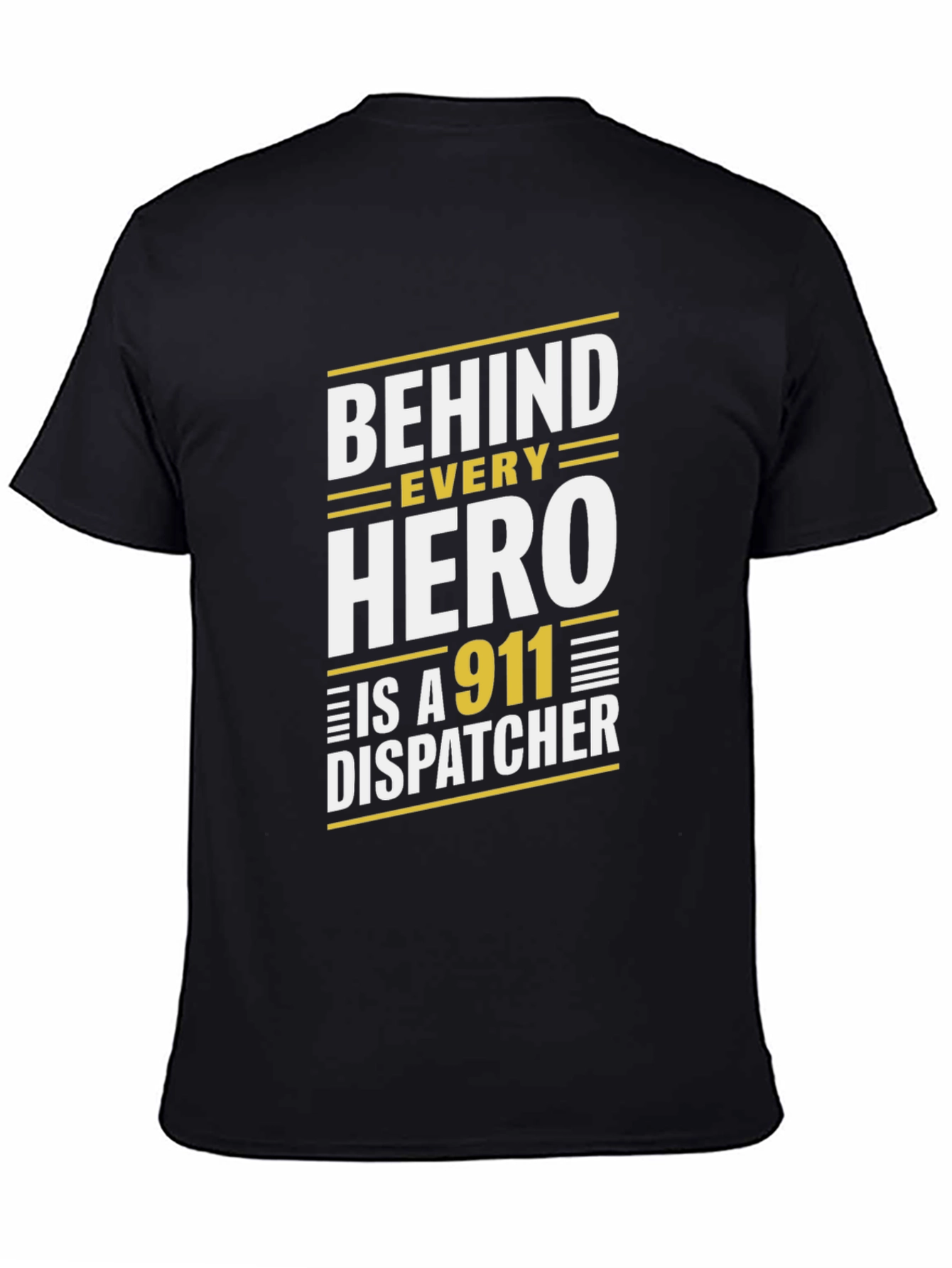 911 Dispatcher Hero T-Shirt - Black