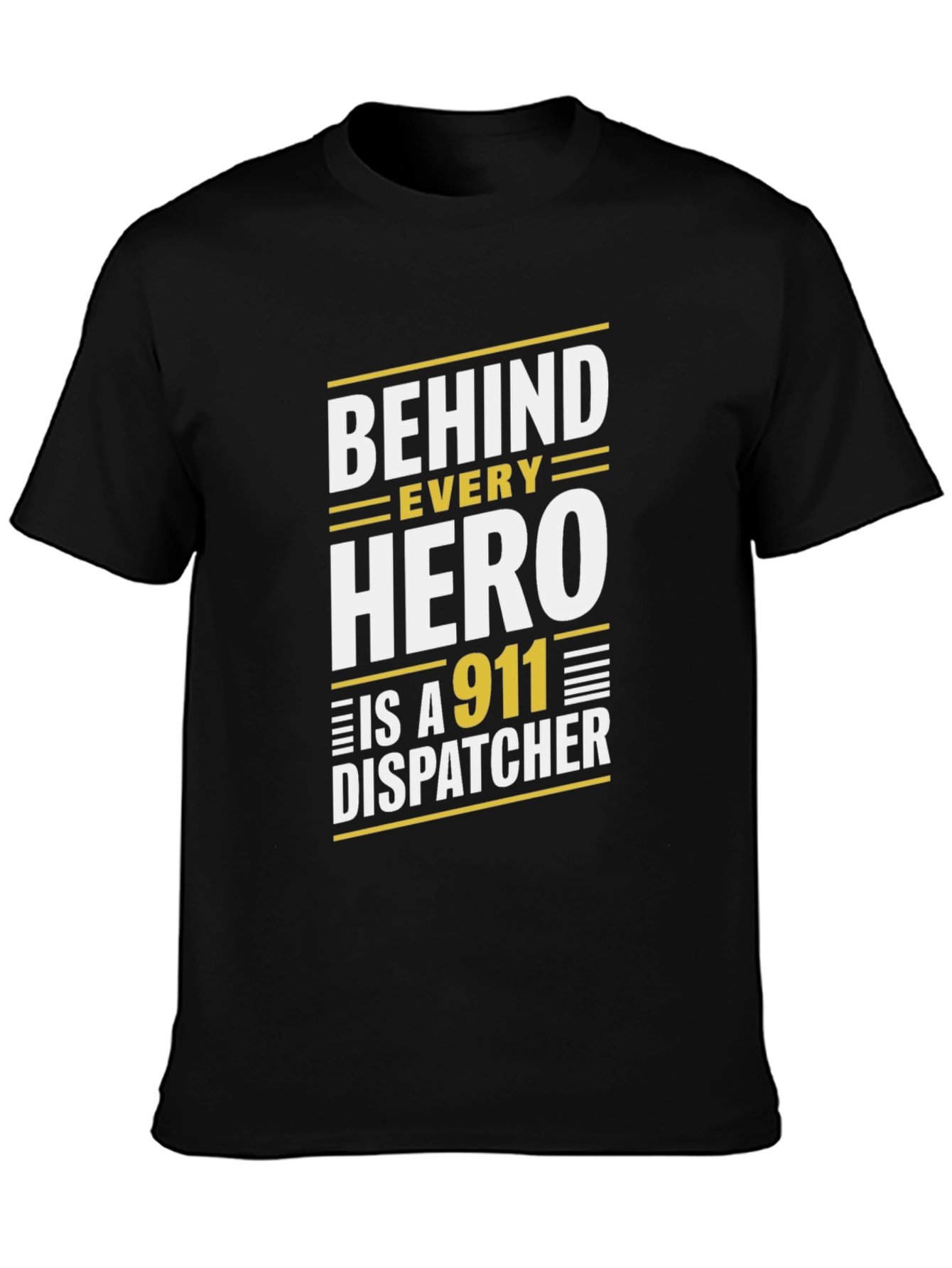 911 Dispatcher Hero T-Shirt - Black
