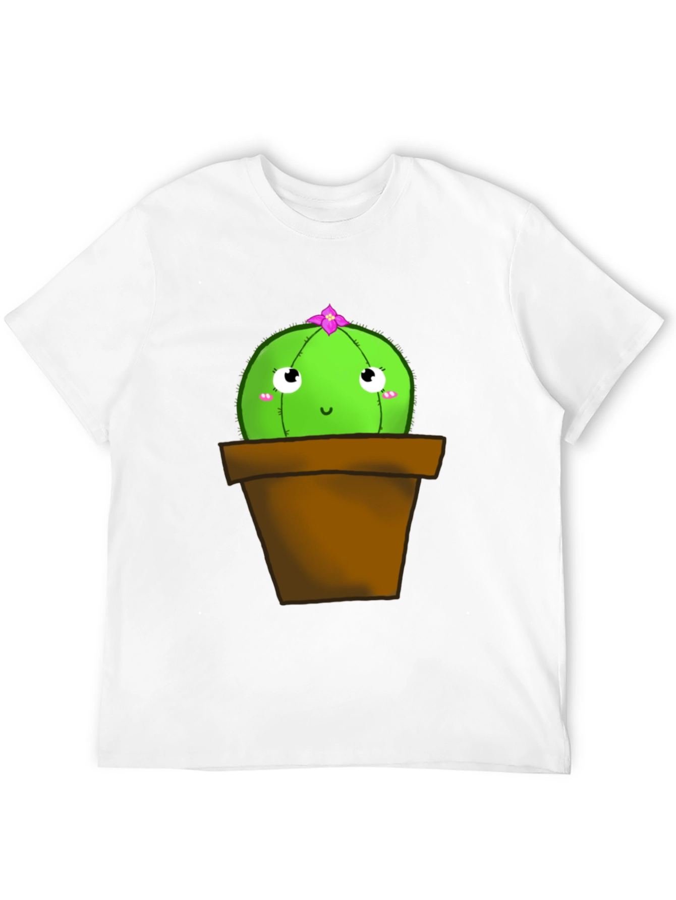 Cute Cactus T-Shirt - Potted Plant Graphic Tee