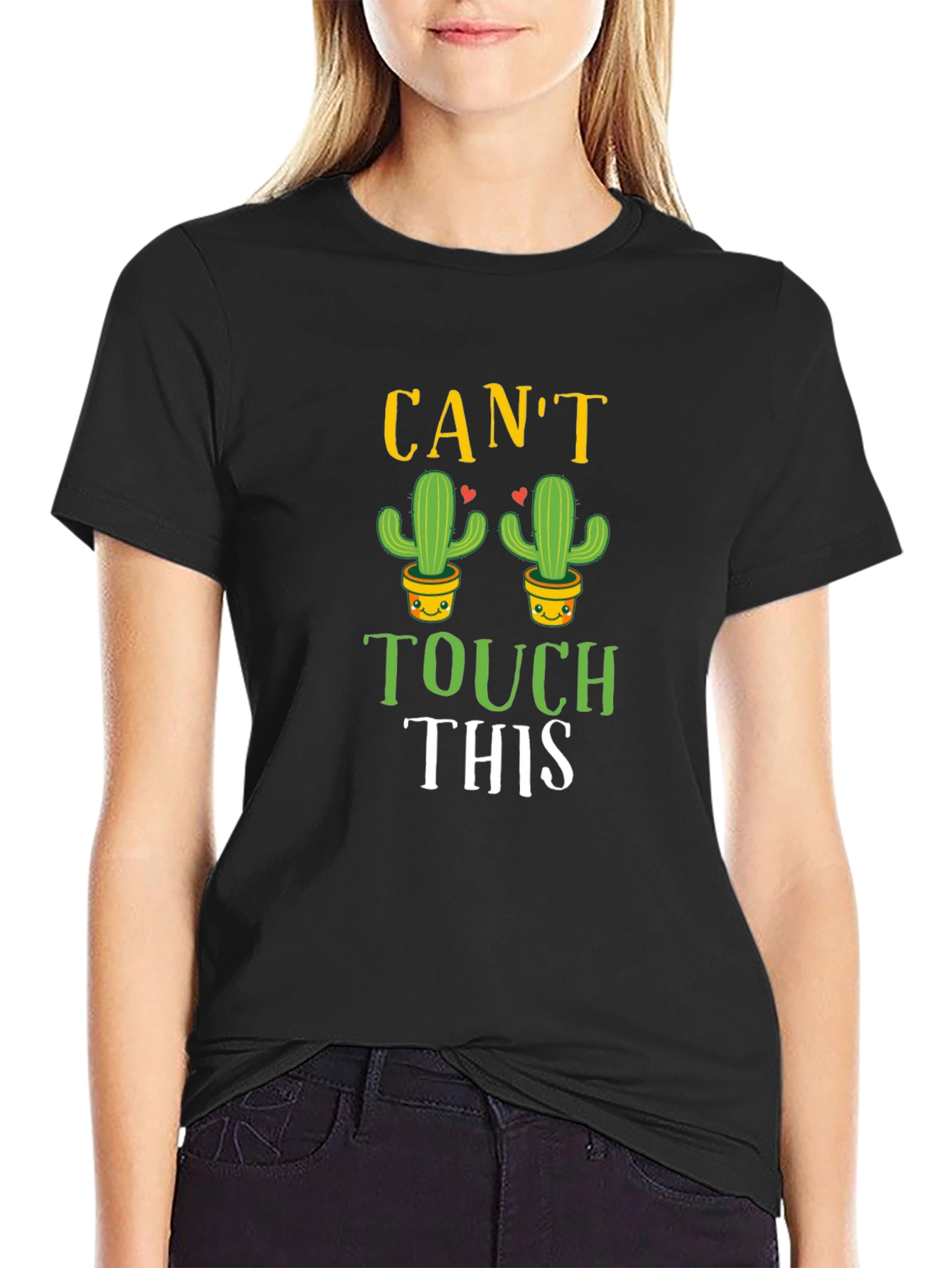 Cant Touch This Cactus Graphic T-Shirt