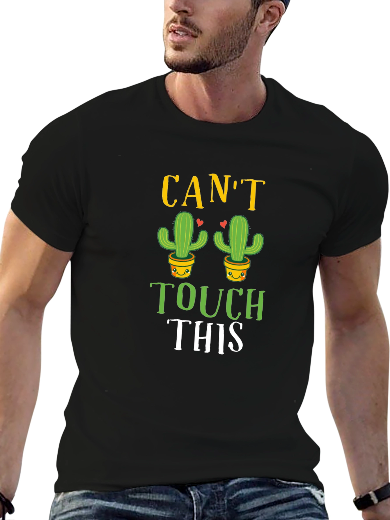 Cant Touch This Cactus Graphic T-Shirt