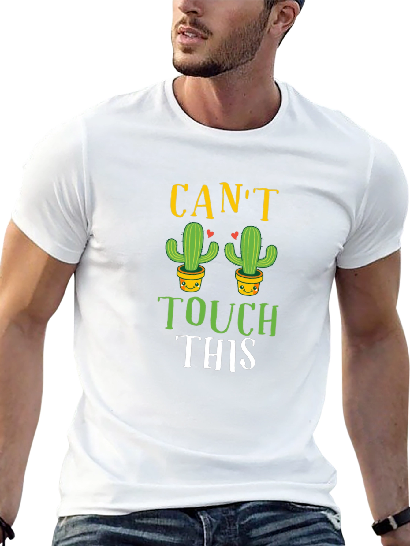 Cant Touch This Cactus Graphic T-Shirt