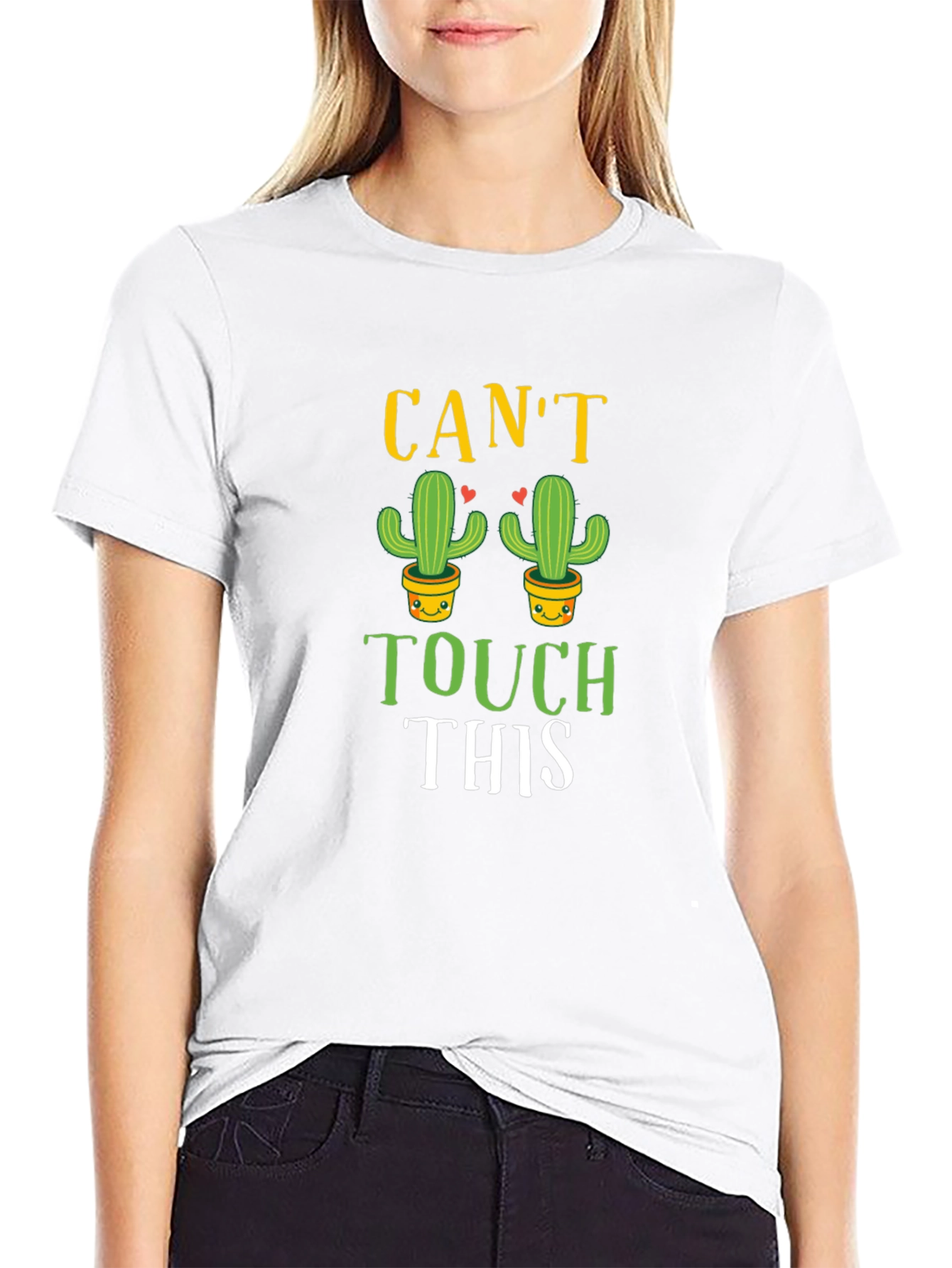 Cant Touch This Cactus Graphic T-Shirt