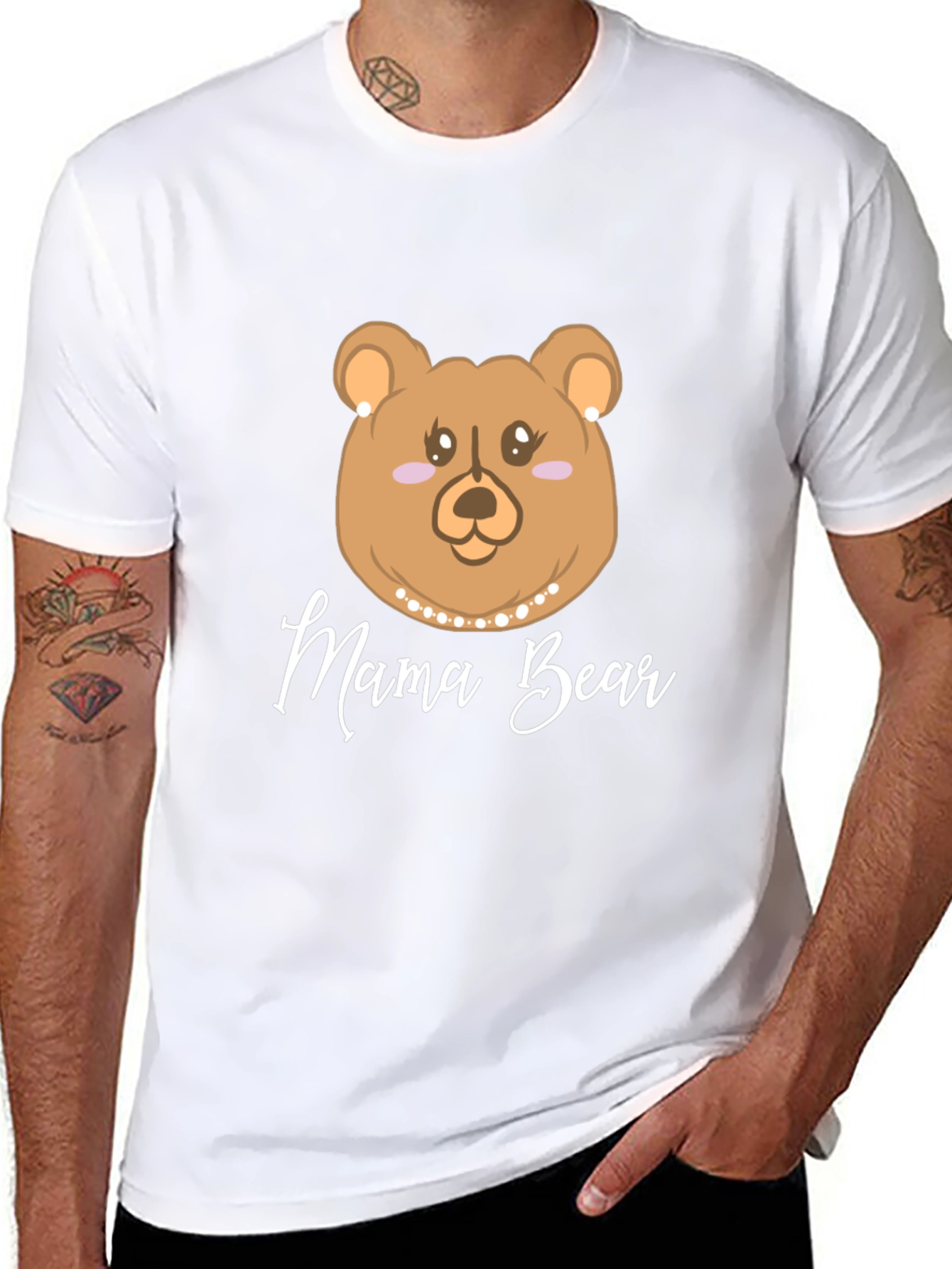 Mama Bear T-Shirt - Cute Bear Graphic Tee