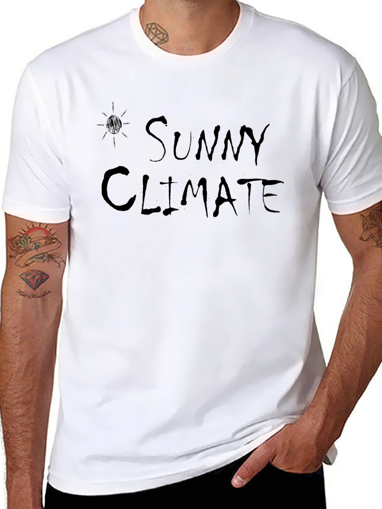 Sunny Climate Graphic T-Shirt - Black