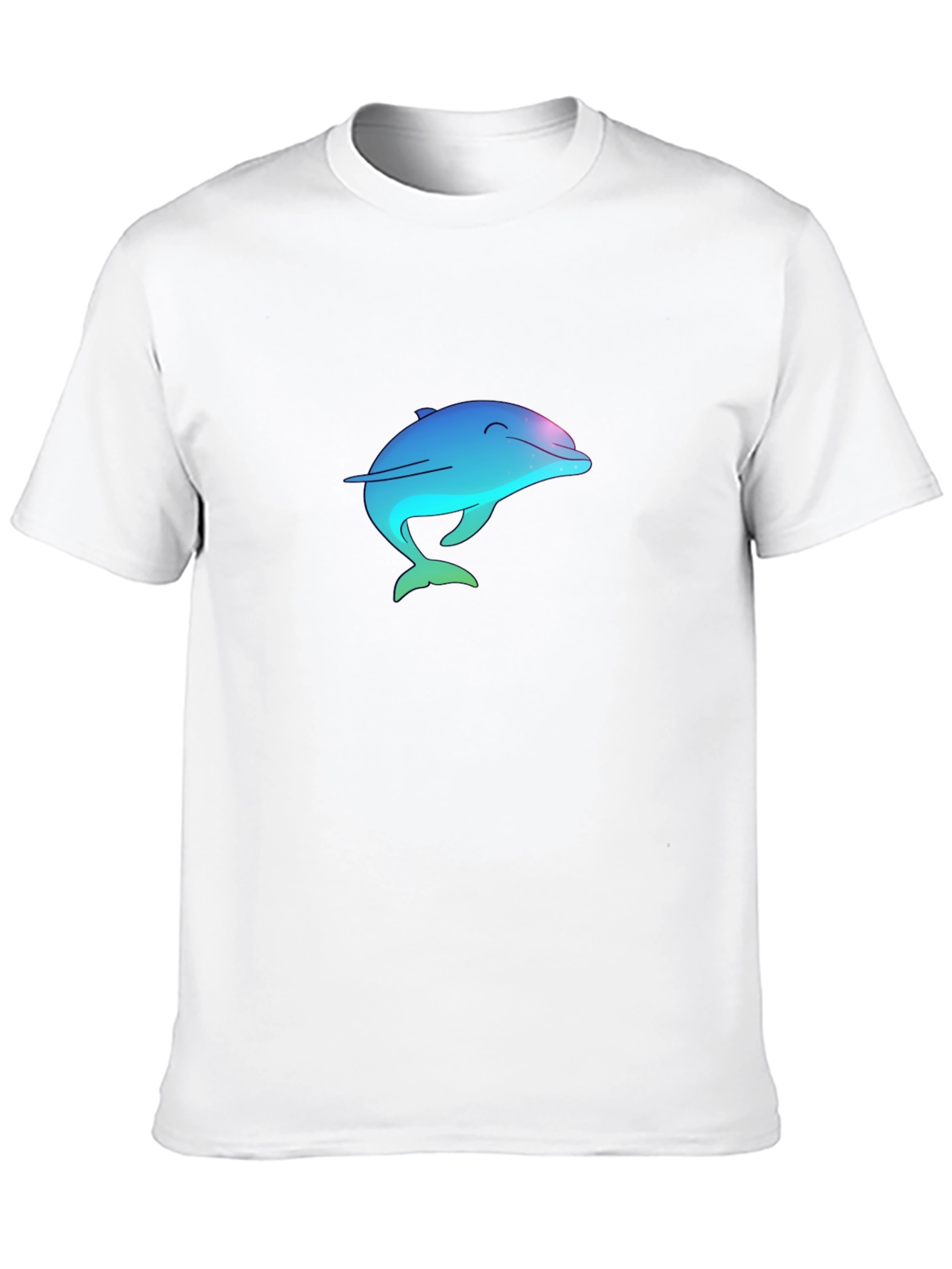 Dolphin Graphic Tee - Black Cotton Blend