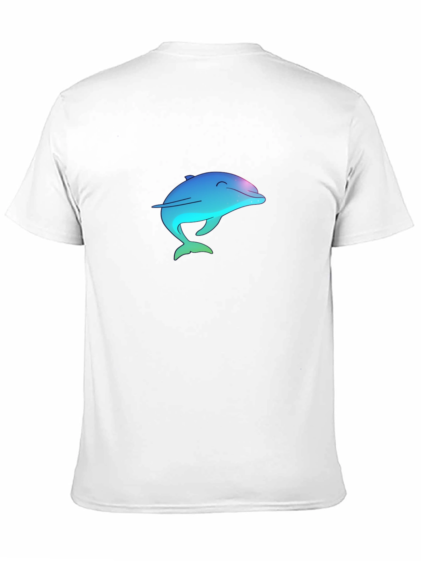 Dolphin Graphic Tee - Black Cotton Blend