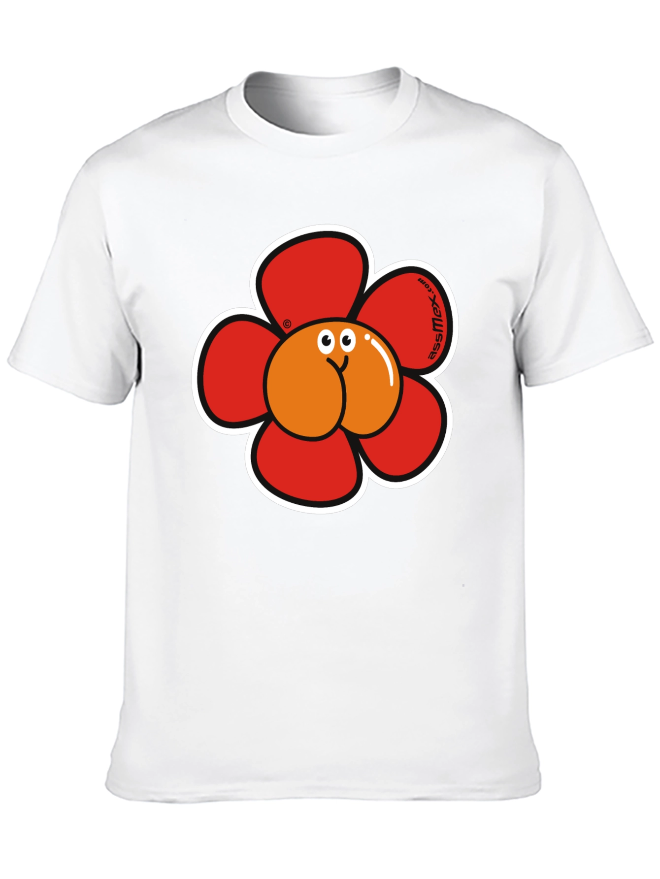 Funny Flower Butt Graphic T-Shirt
