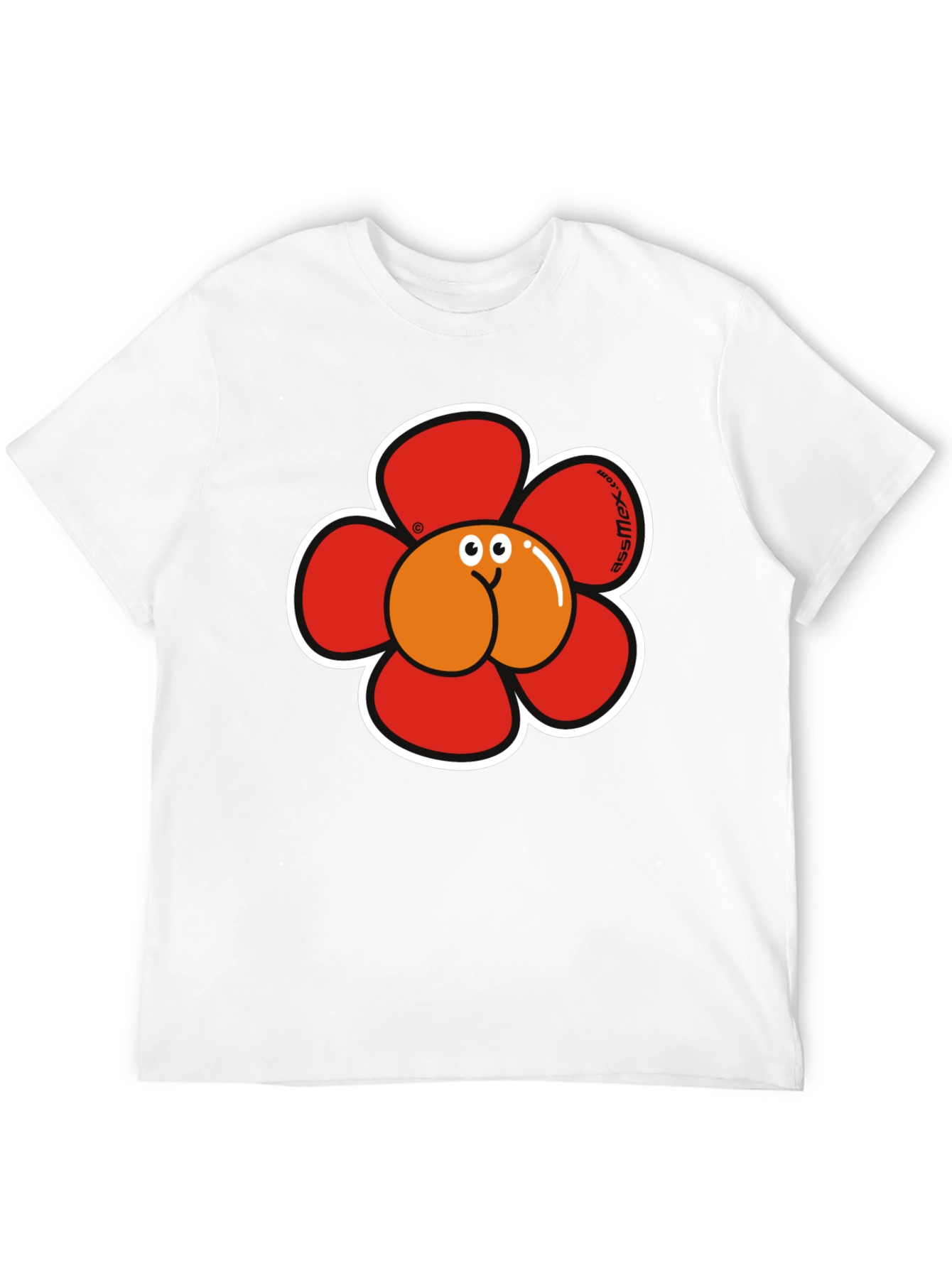 Funny Flower Butt Graphic T-Shirt