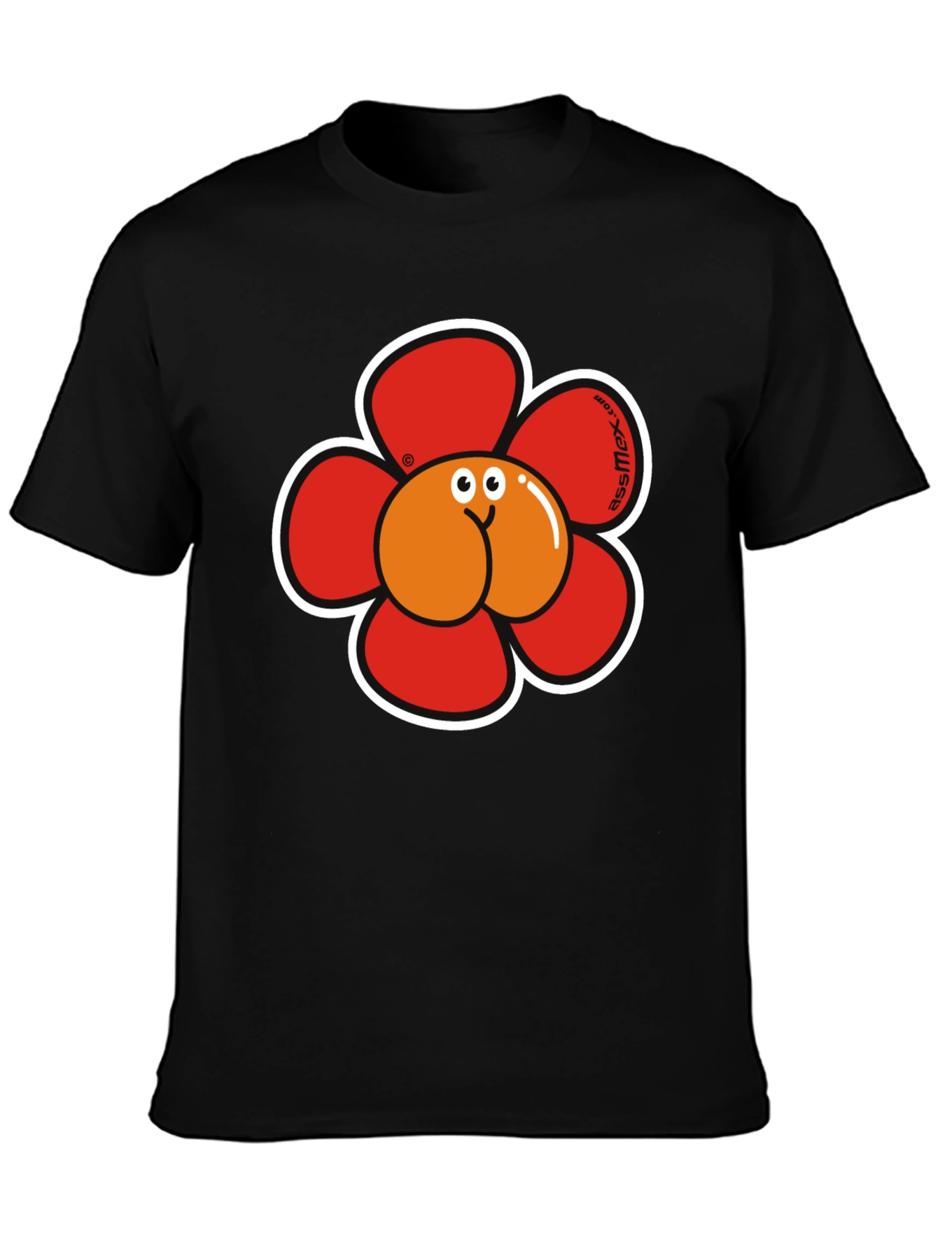 Funny Flower Butt Graphic T-Shirt