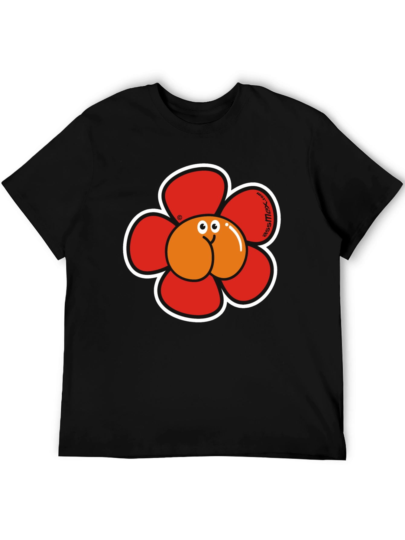 Funny Flower Butt Graphic T-Shirt