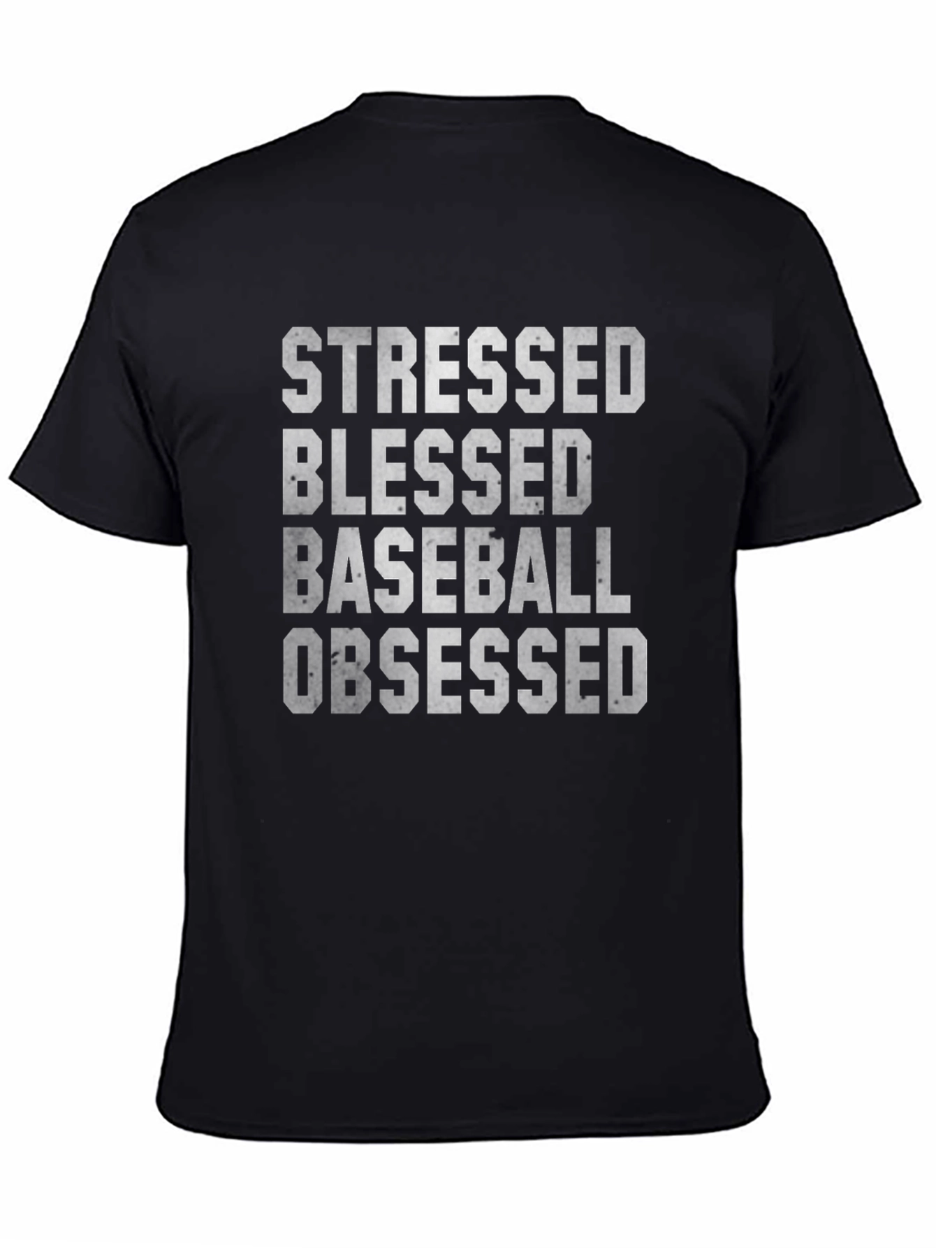 Stressed Blessed Baseball Obsessed Tee