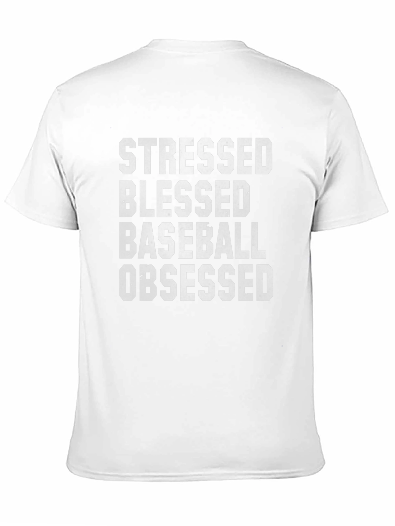 Stressed Blessed Baseball Obsessed Tee
