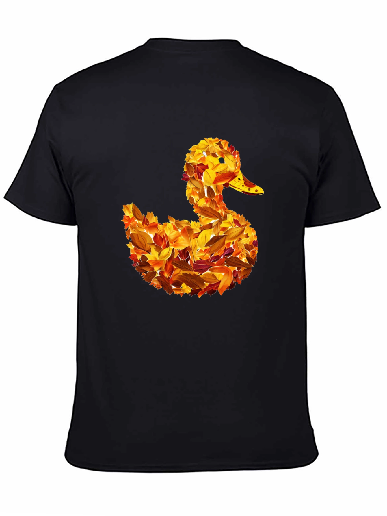 Autumn Leaf Duck Graphic T-Shirt