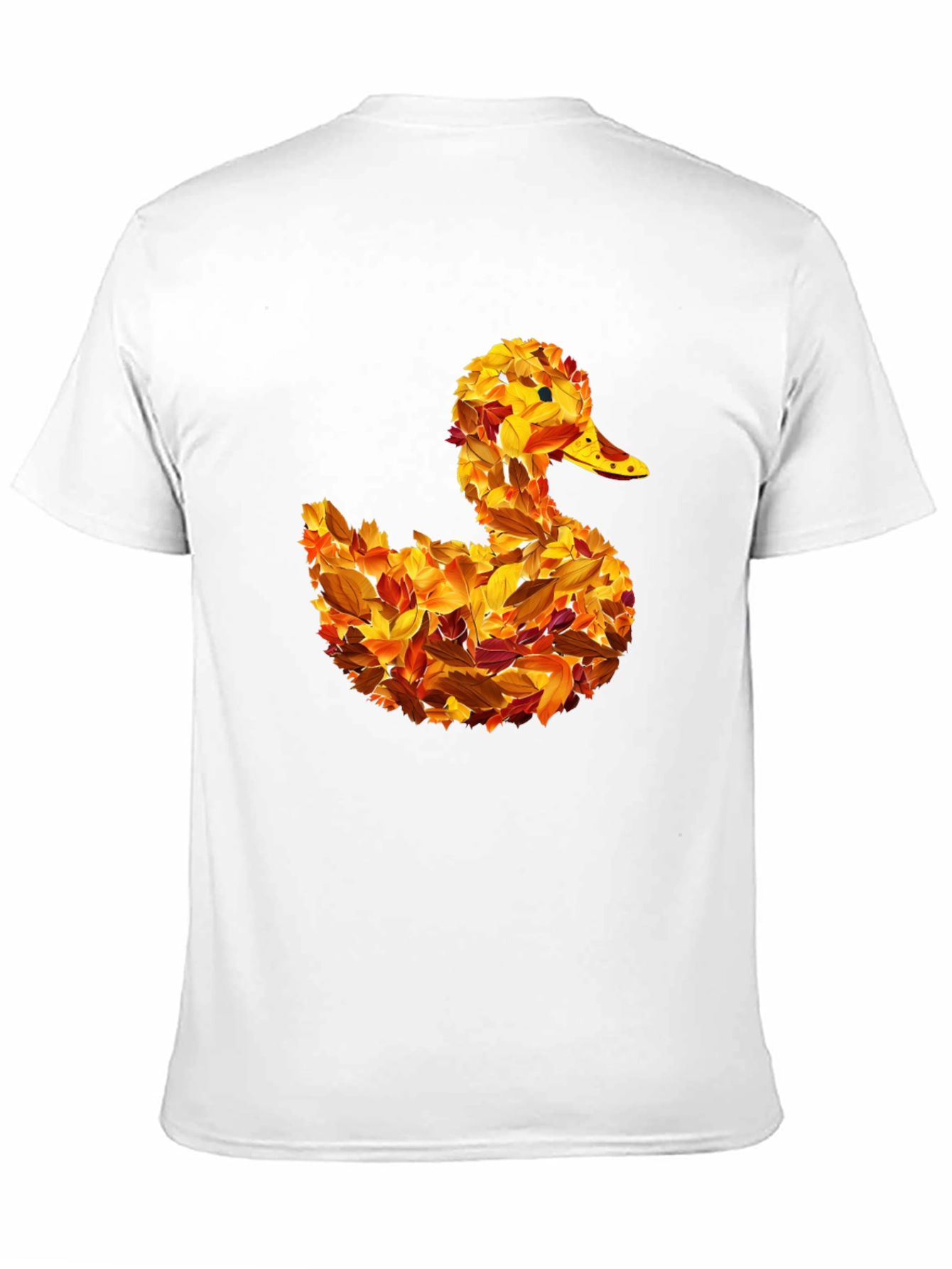Autumn Leaf Duck Graphic T-Shirt