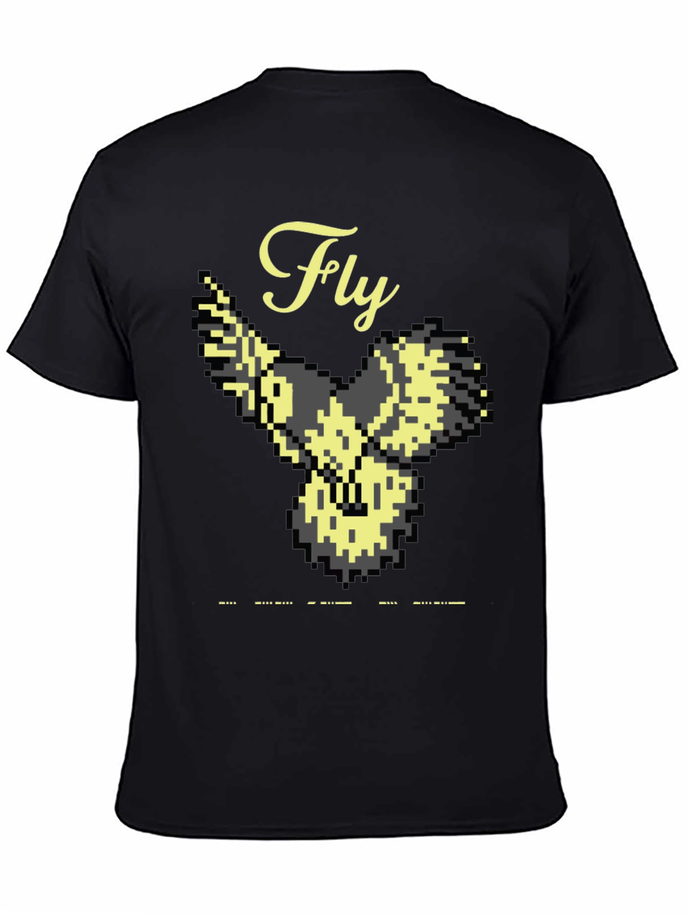 Pixel Art Bird Fly T-Shirt