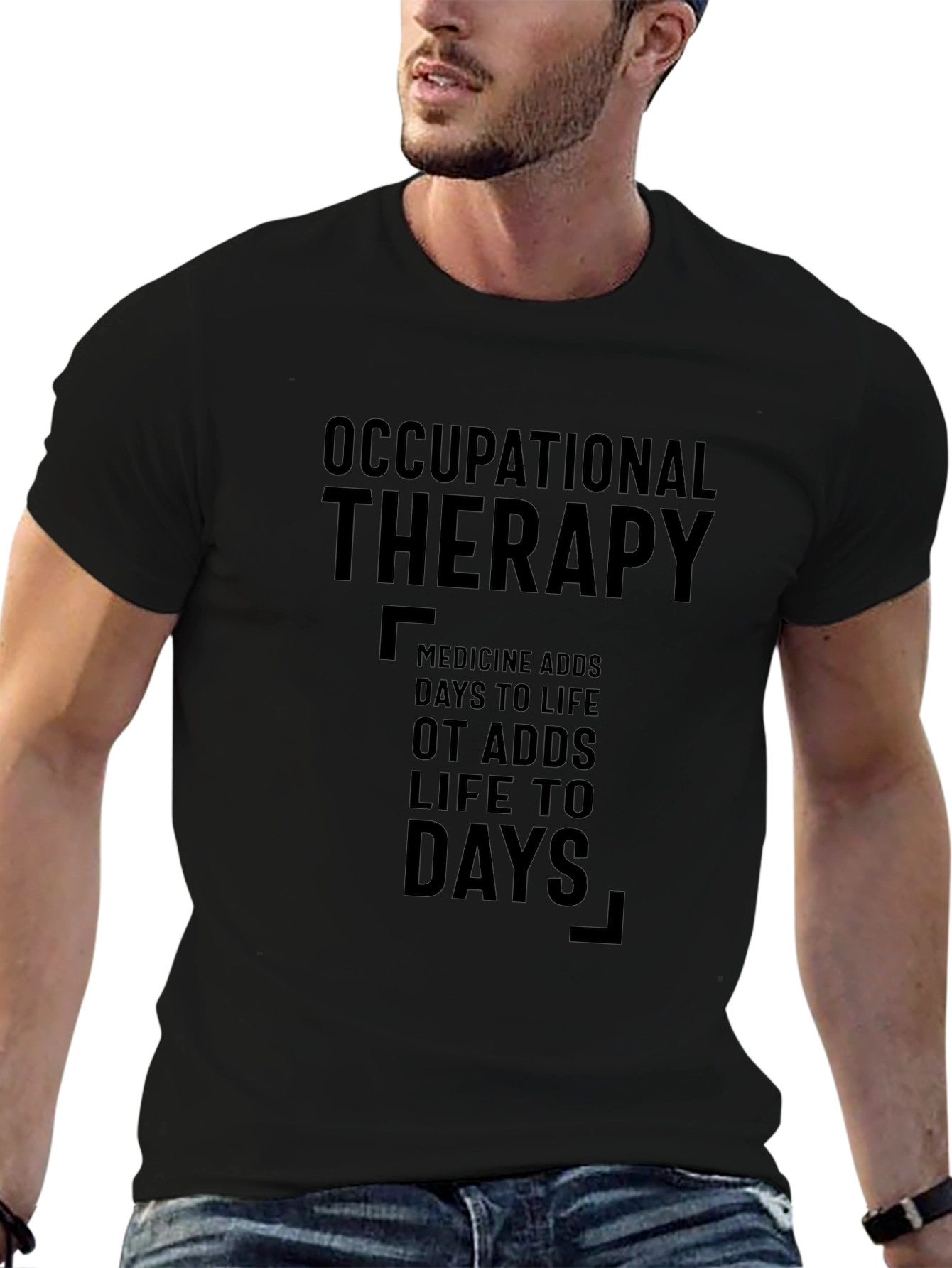 Occupational Therapy Black Graphic T-Shirt