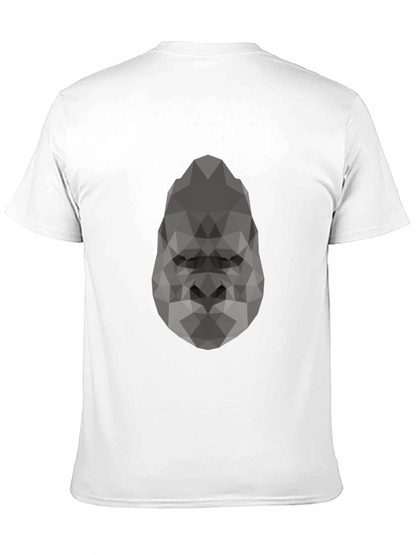 Geometric Gorilla Graphic Tee - Modern Black T-Shirt