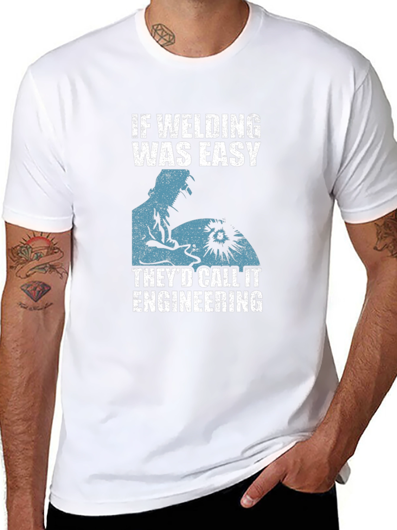 Welding Humor Graphic Tee - Engineer Joke Shirt
