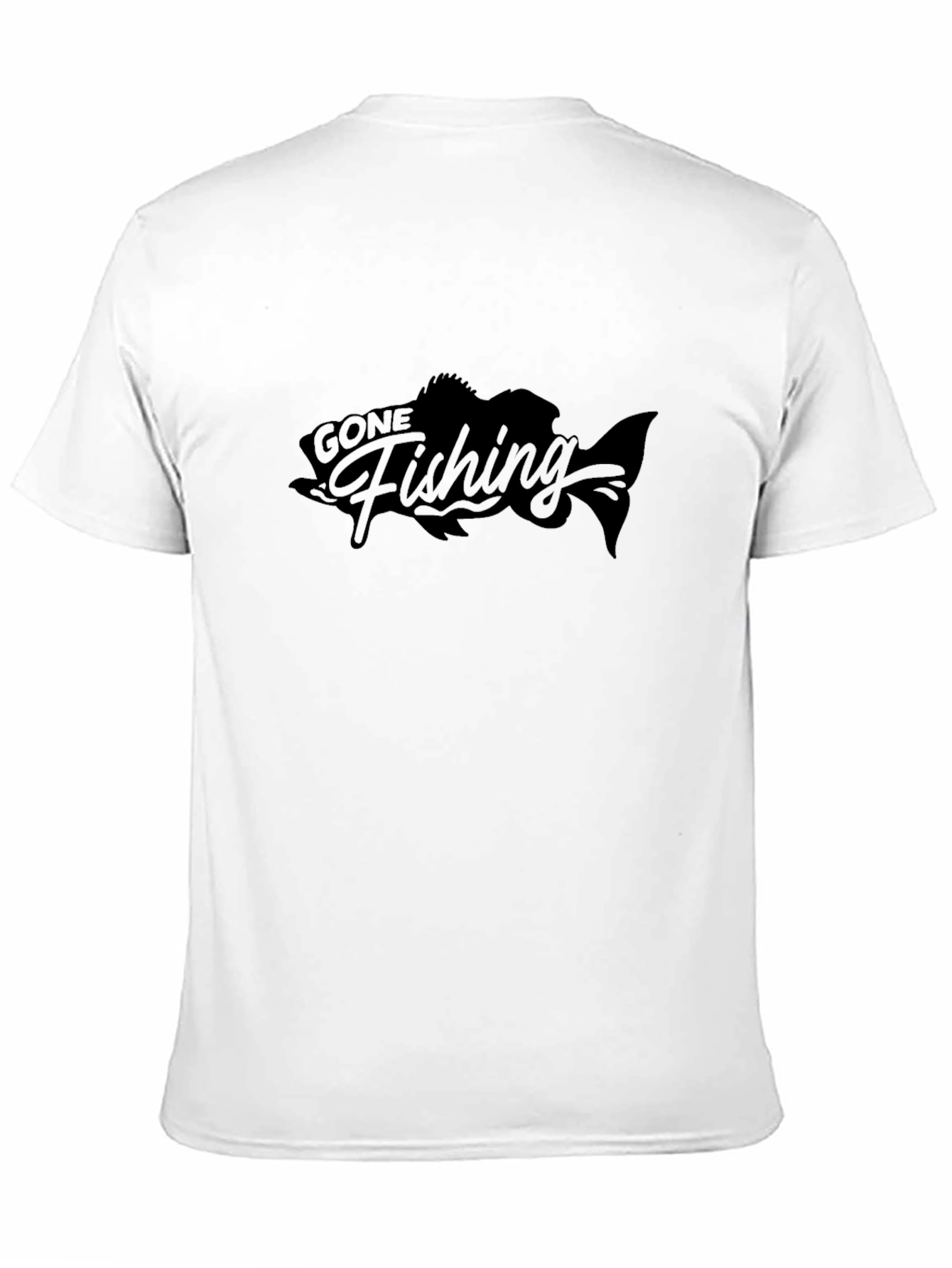 Gone Fishing Black T-Shirt