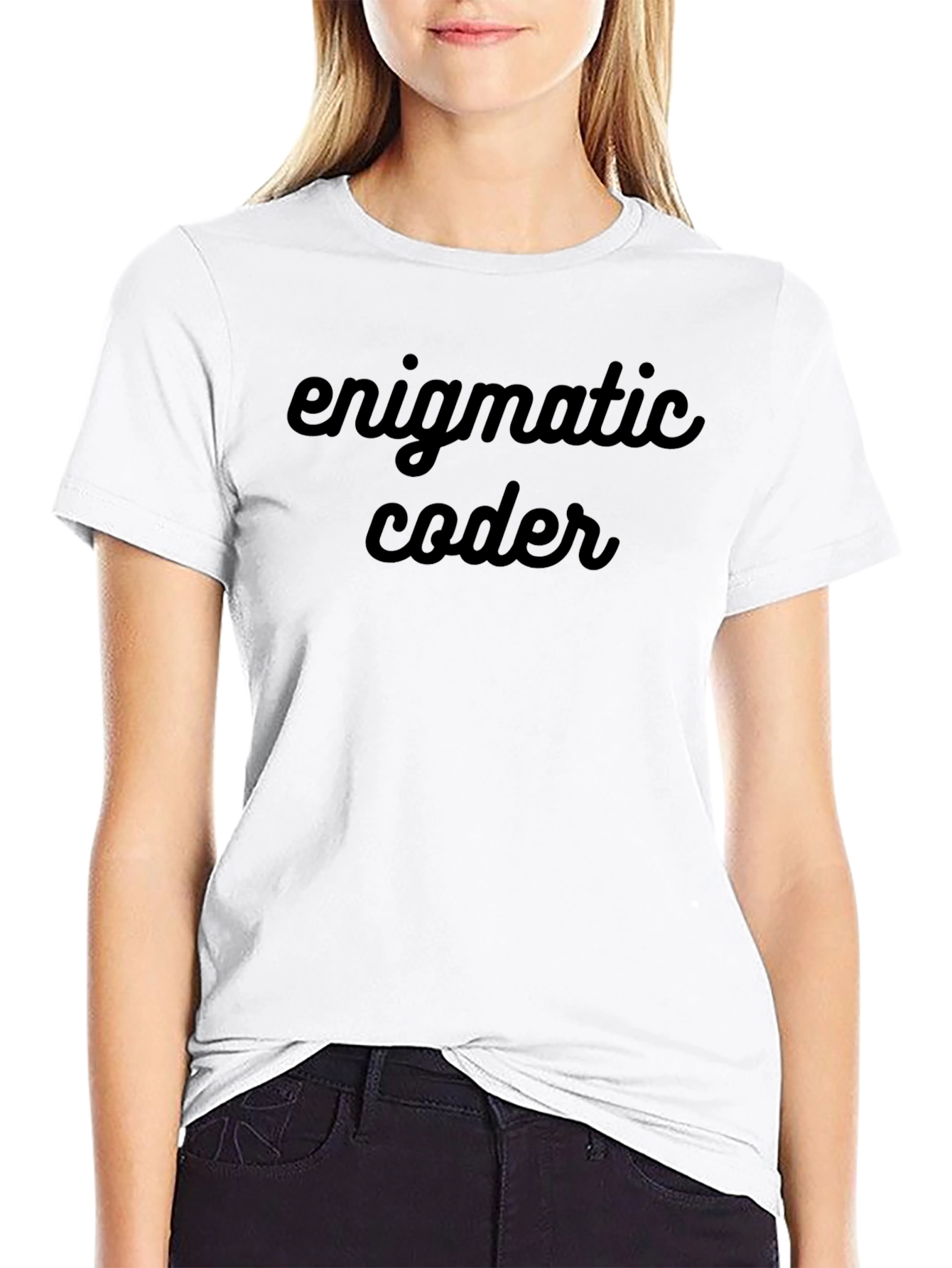 Enigmatic Coder Black T-Shirt