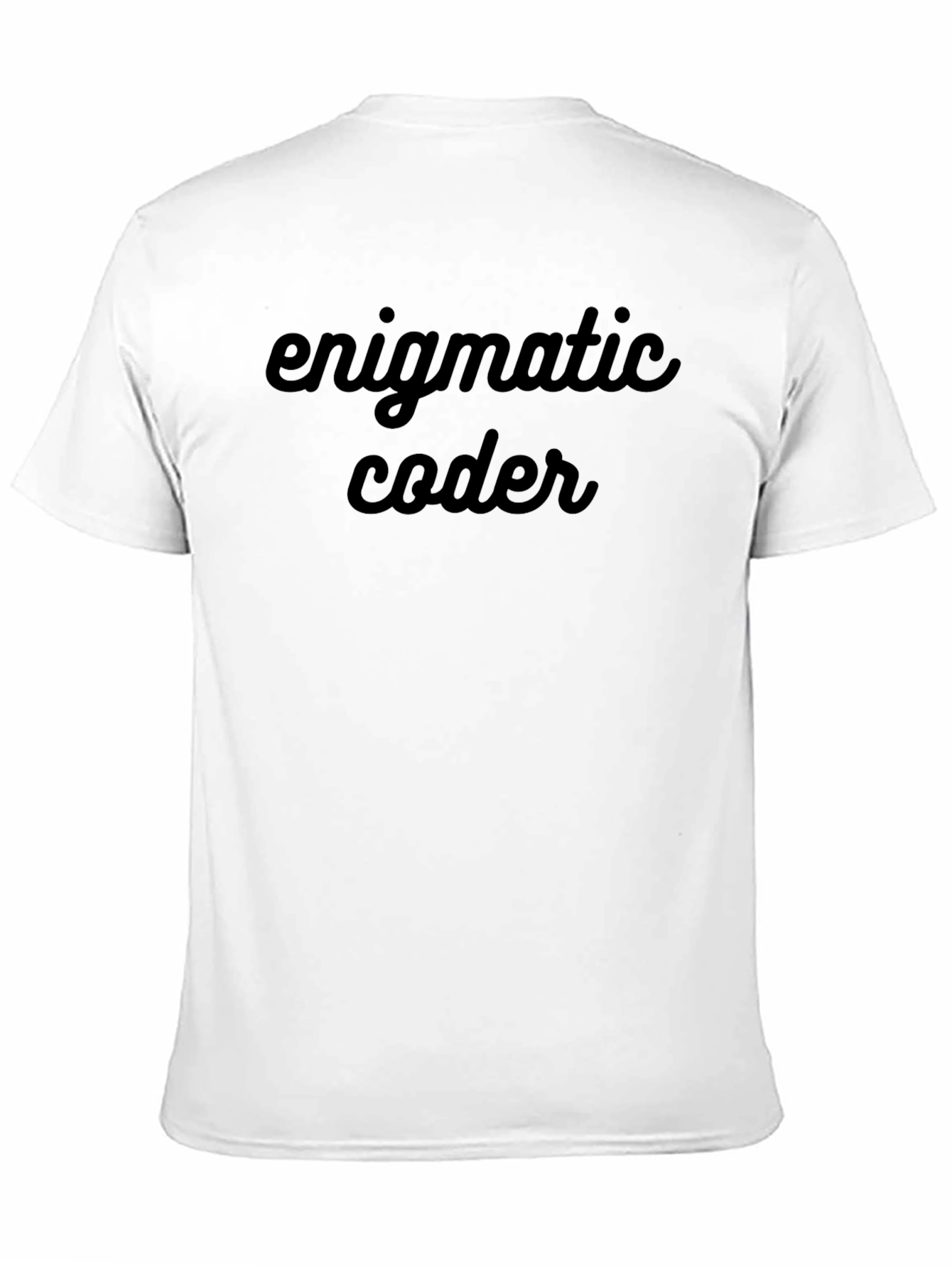 Enigmatic Coder Black T-Shirt