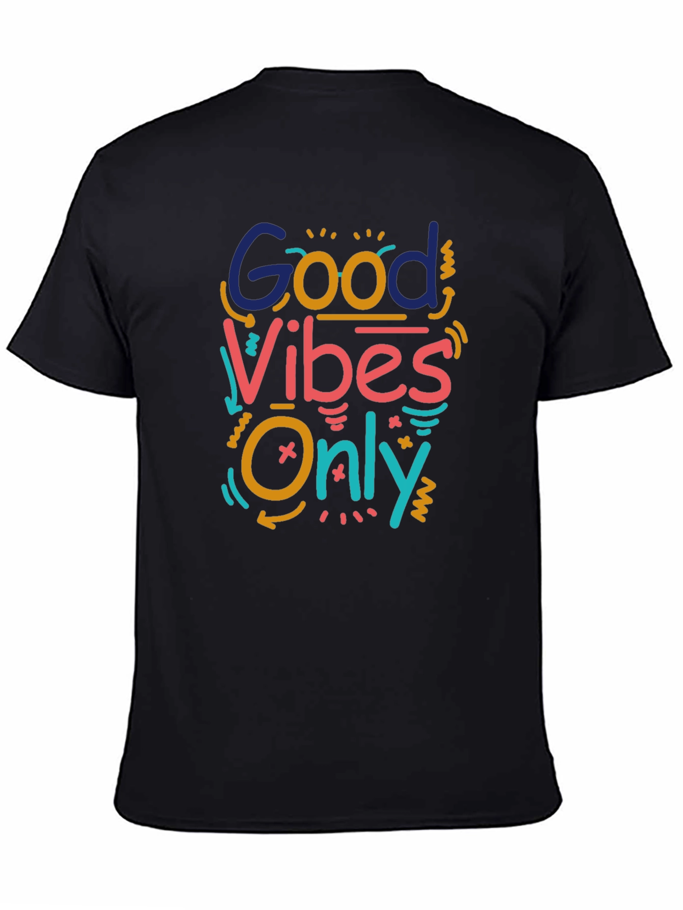 Good Vibes Only Graphic Tee - Black