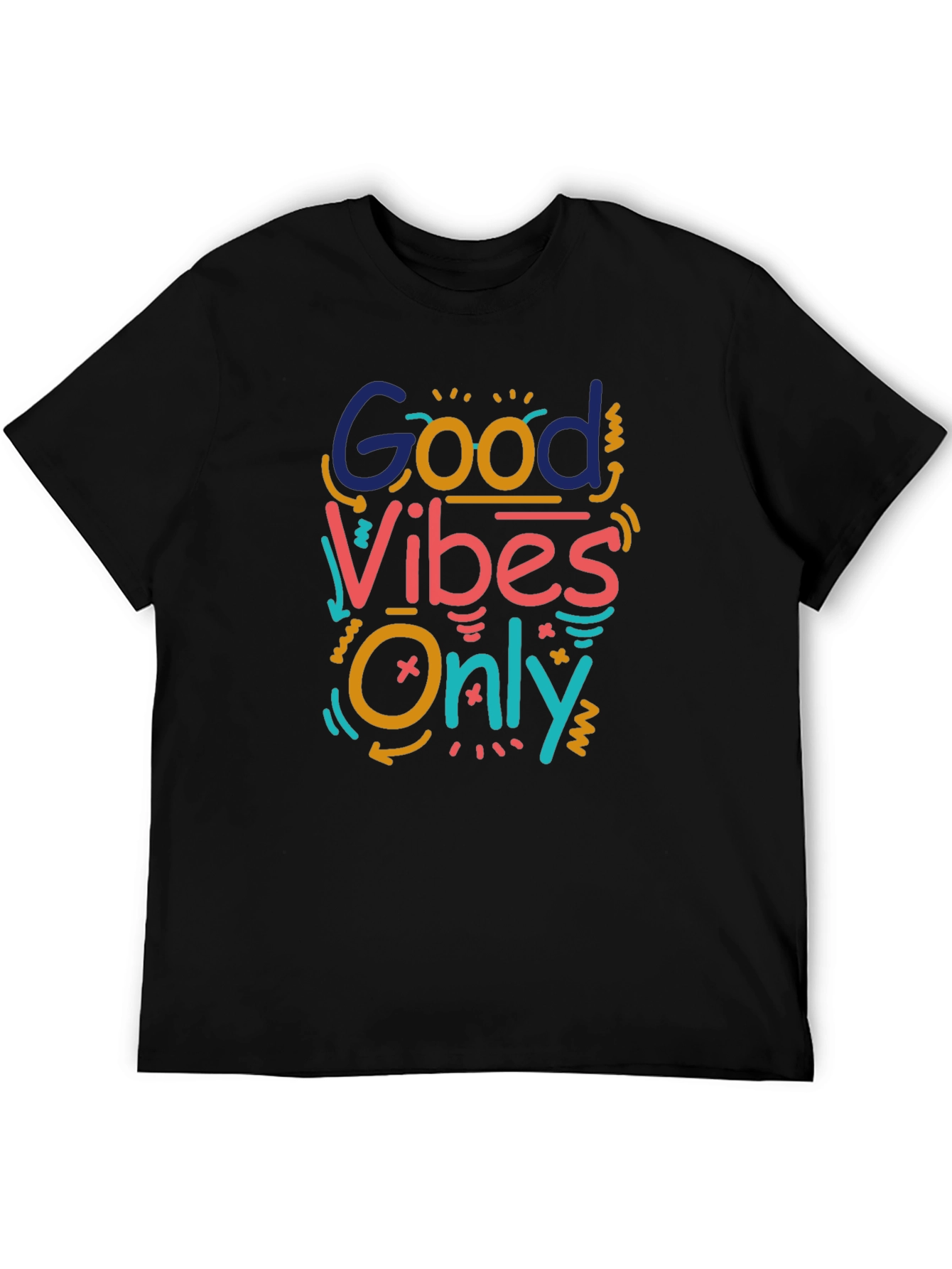 Good Vibes Only Graphic Tee - Black