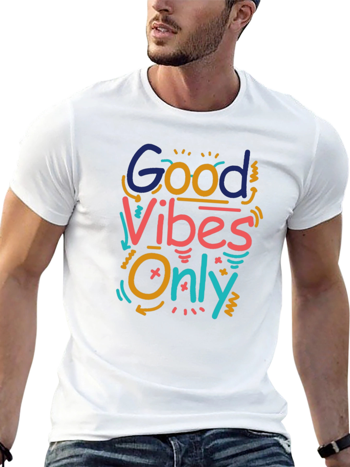 Good Vibes Only Graphic Tee - Black