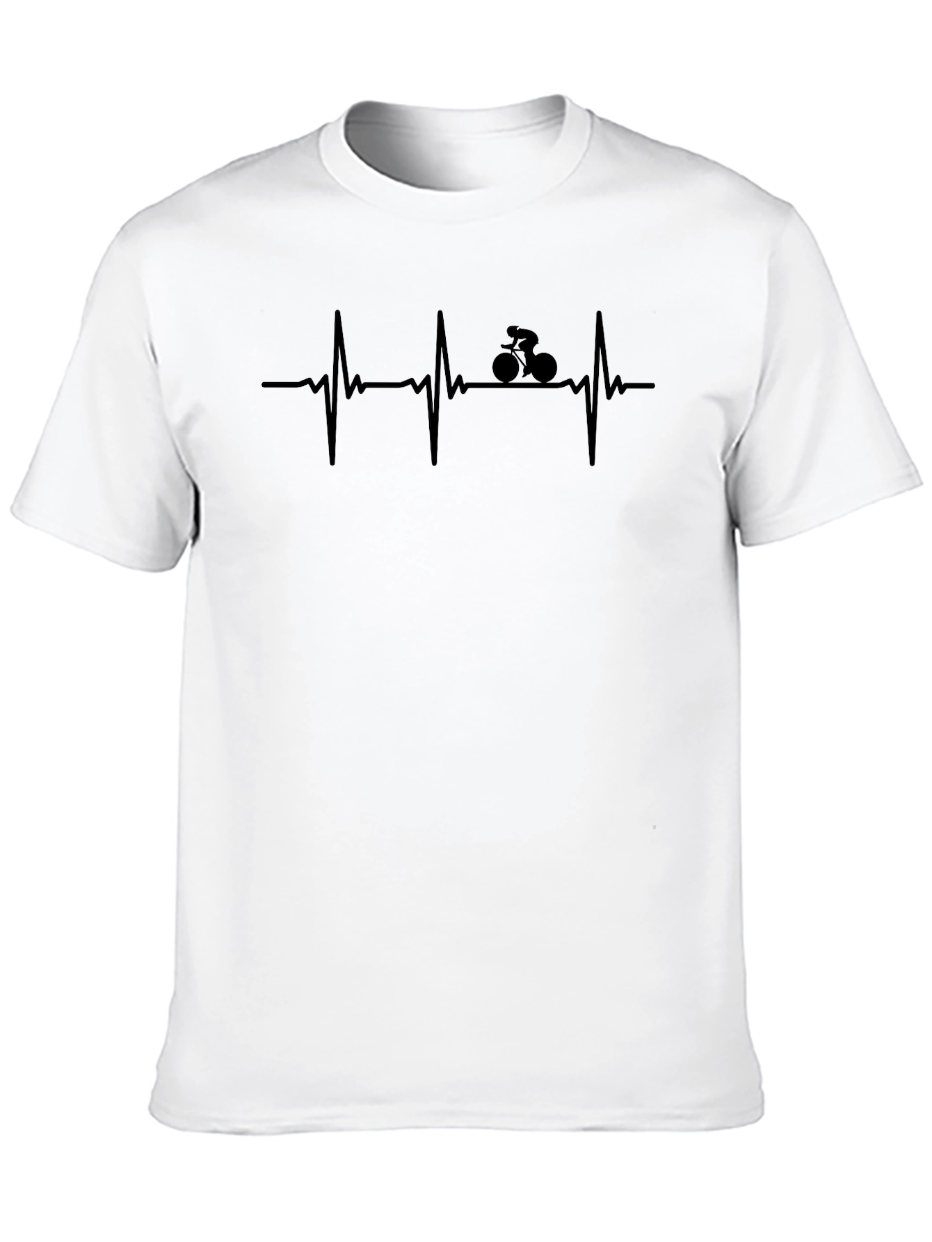 Cycling Heartbeat T-Shirt - Ride Your Passion!