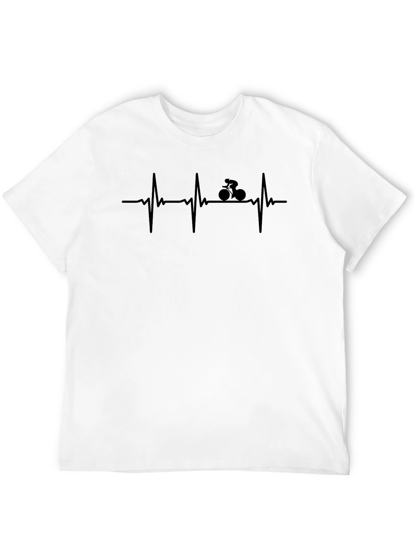 Cycling Heartbeat T-Shirt - Ride Your Passion!