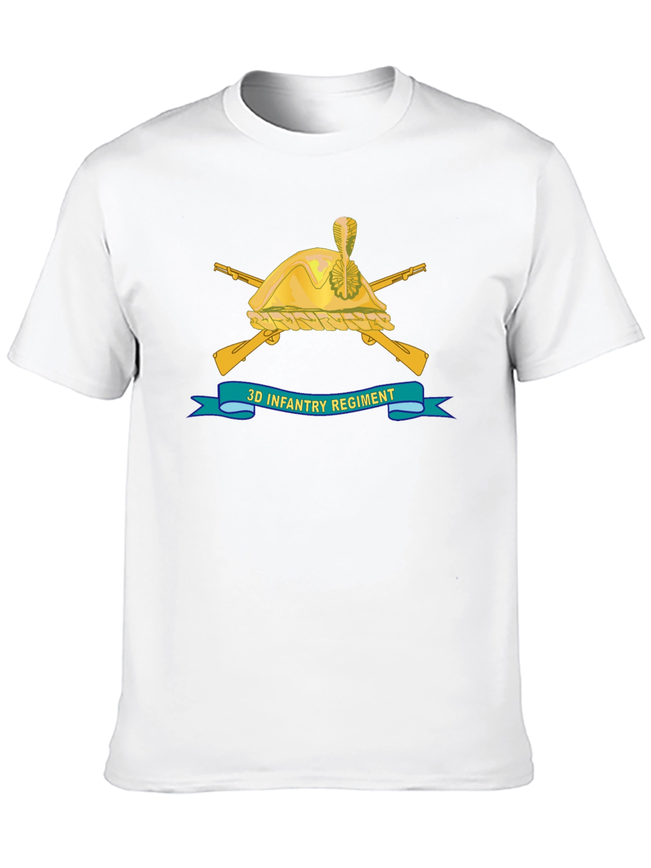 3D Infantry Regiment Black T-Shirt