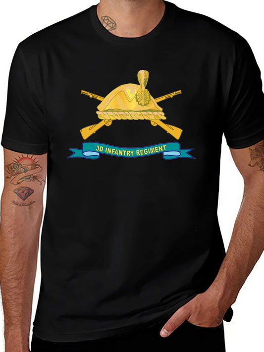 3D Infantry Regiment Black T-Shirt