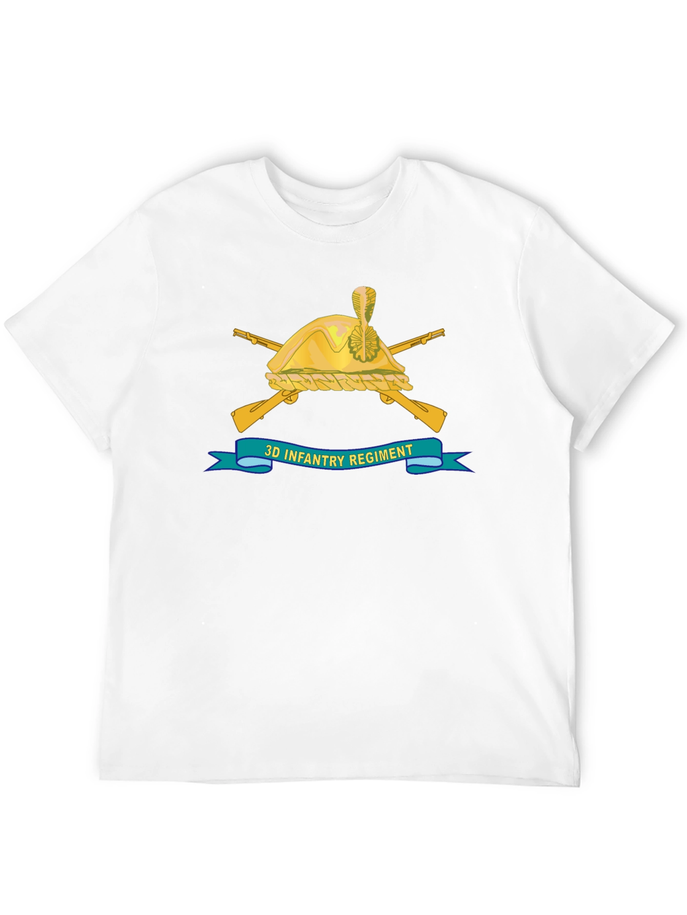 3D Infantry Regiment Black T-Shirt