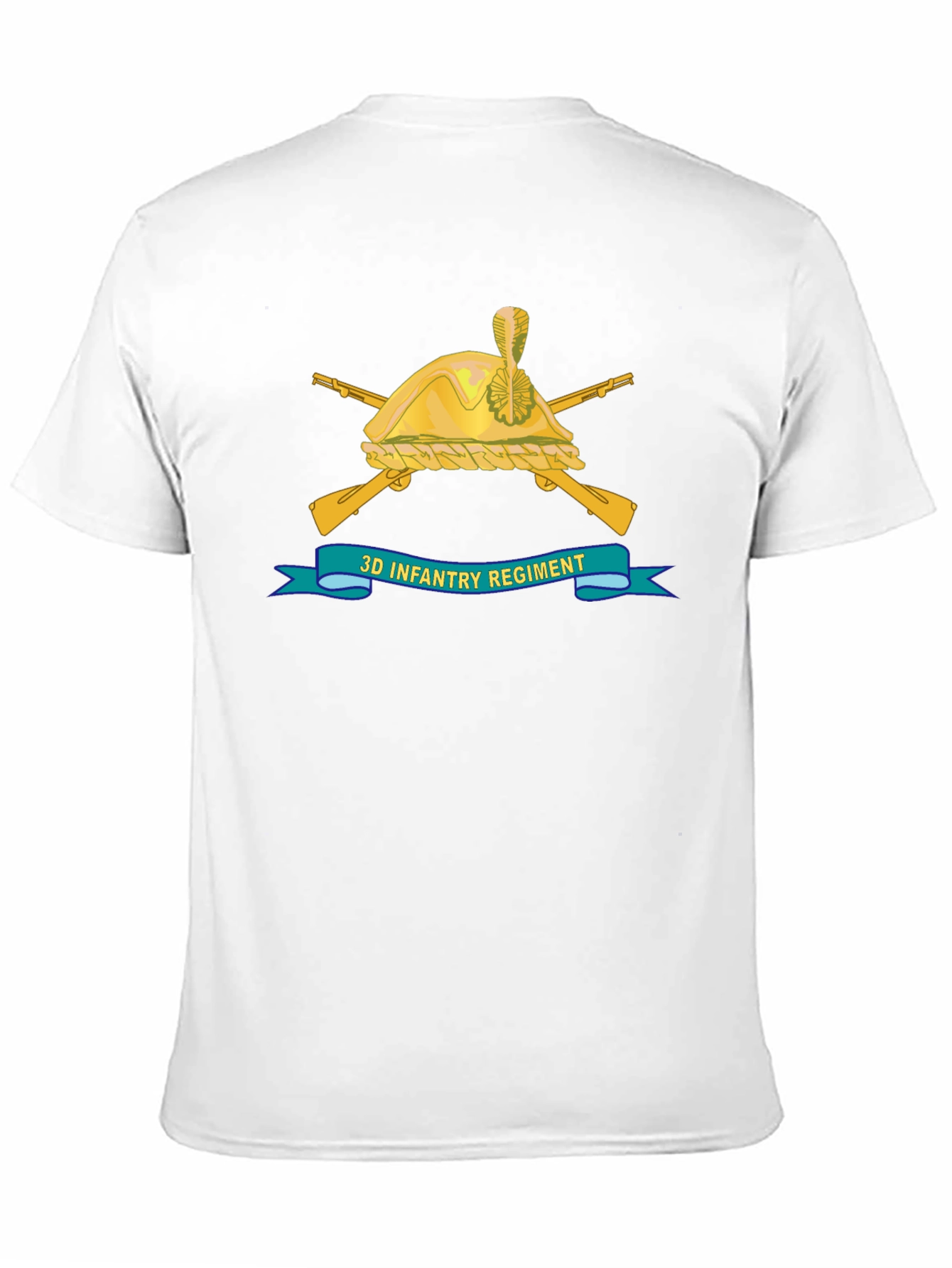 3D Infantry Regiment Black T-Shirt