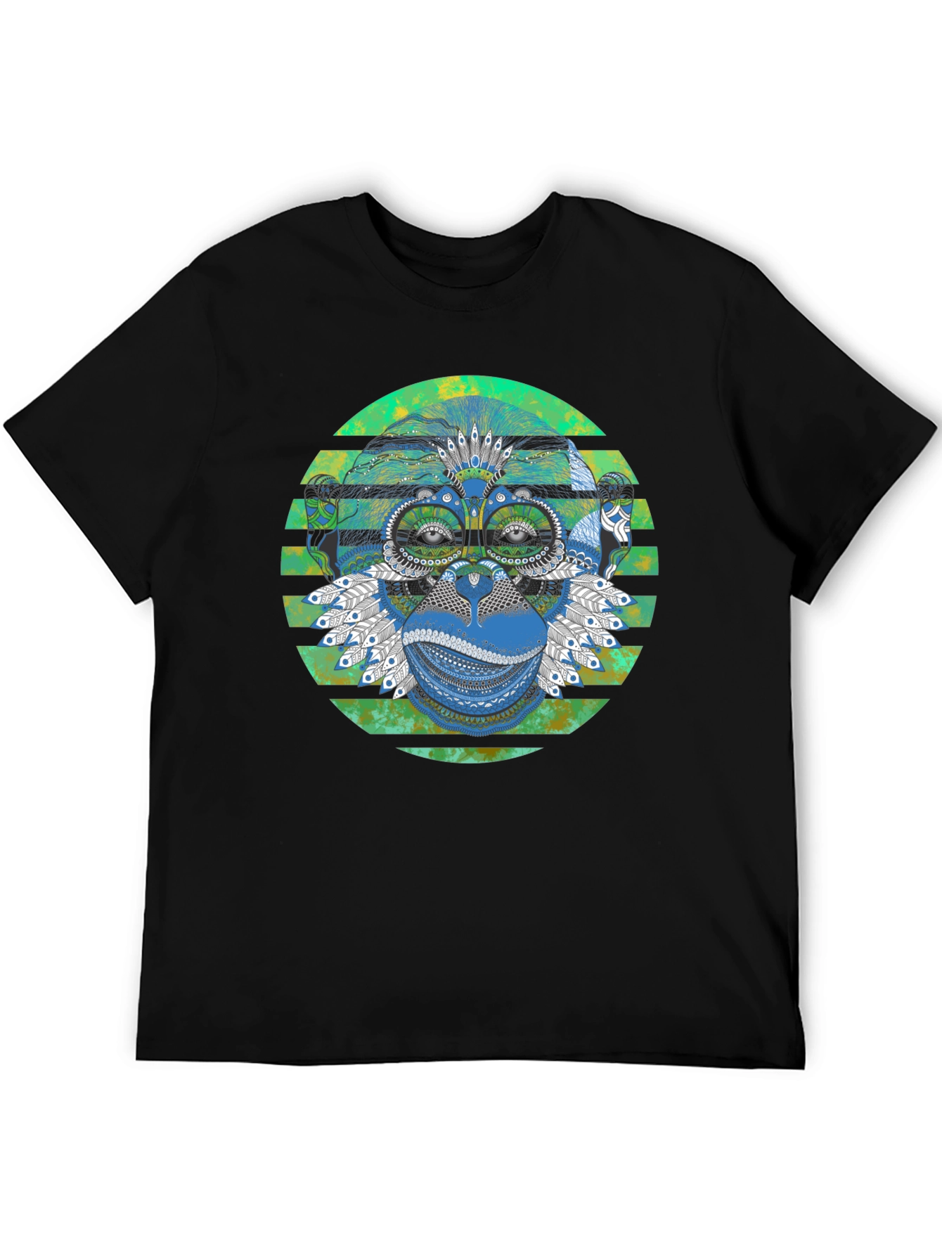 Monkey T-Shirt - Geometric Design
