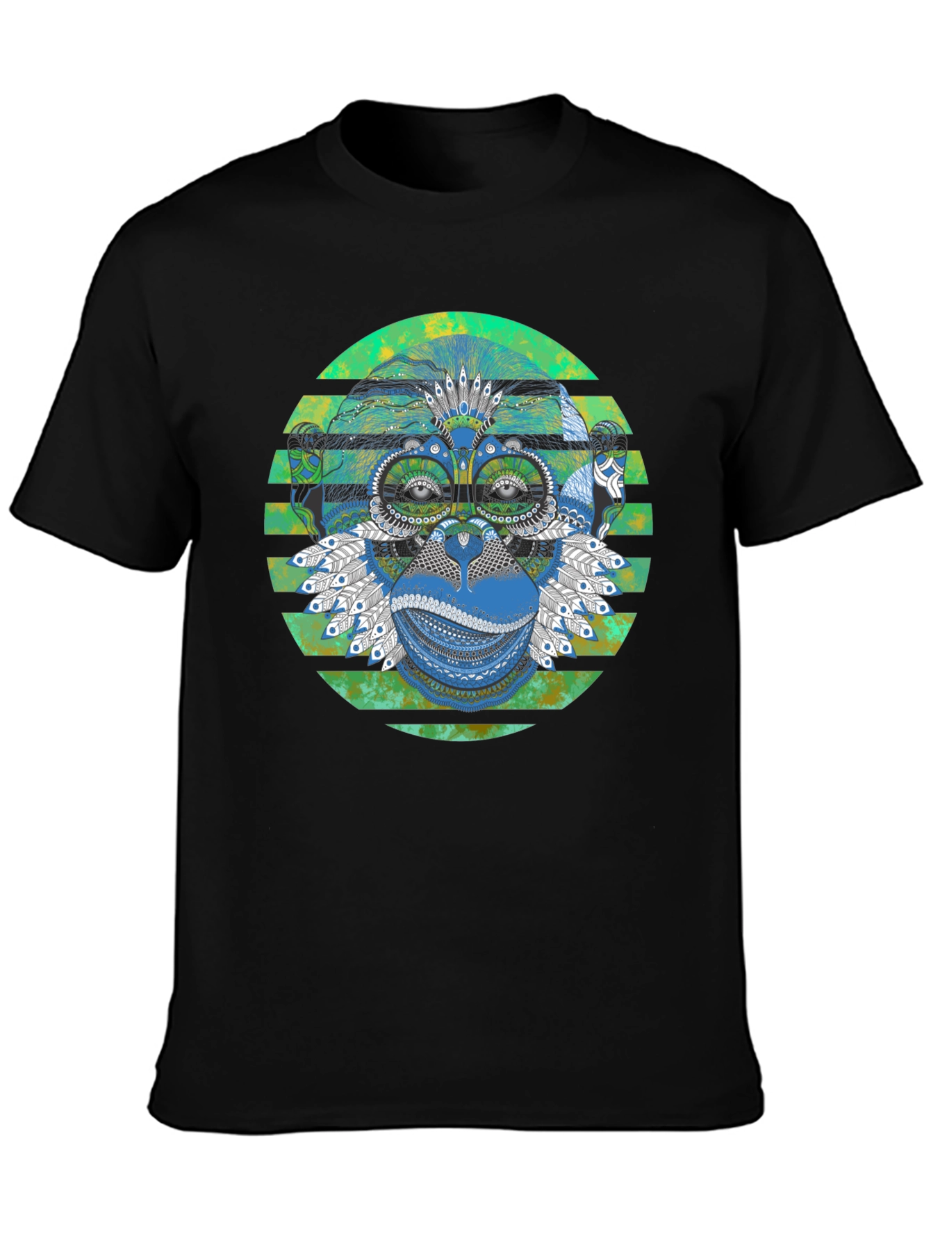 Monkey T-Shirt - Geometric Design