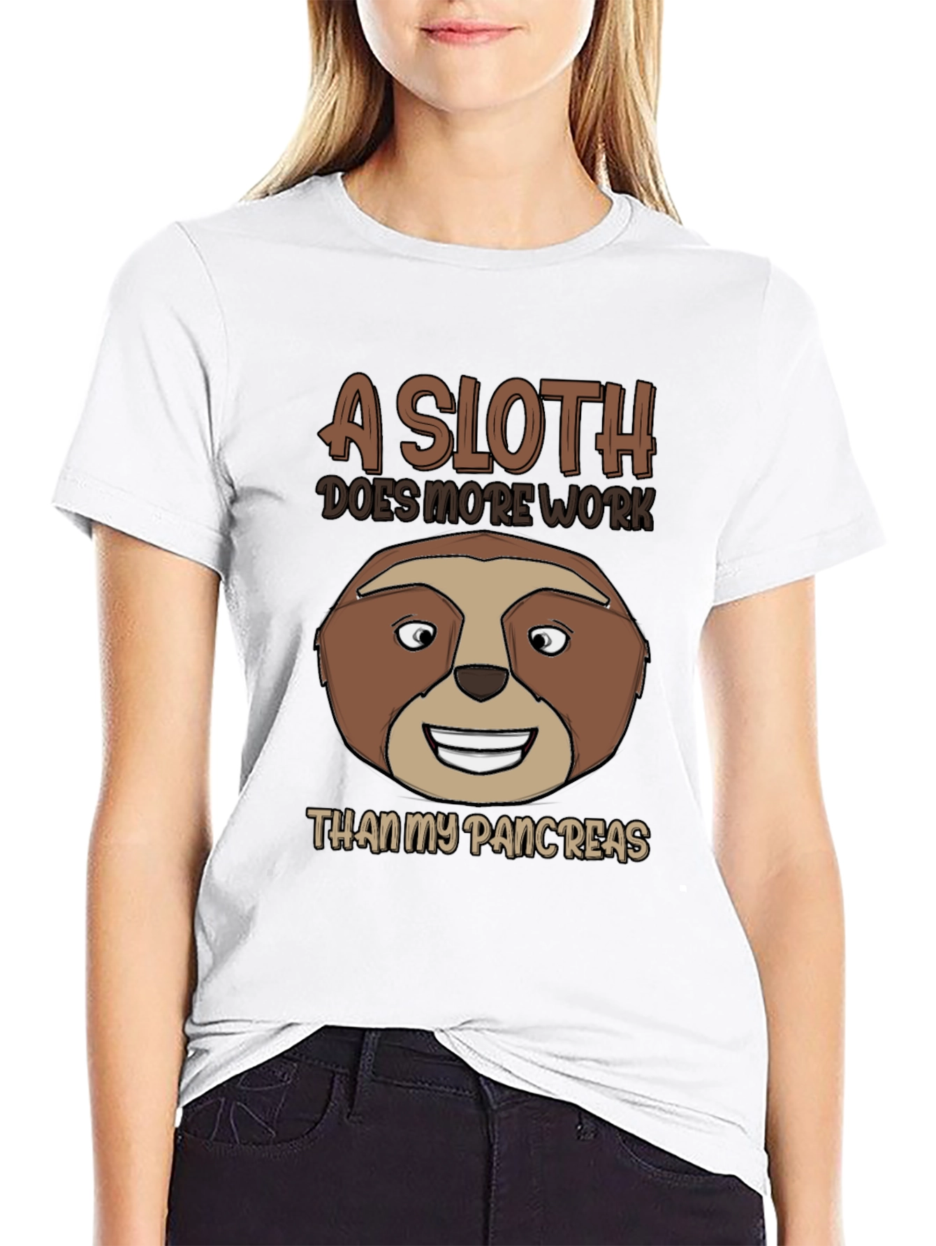 Funny Sloth Pancreas T-Shirt