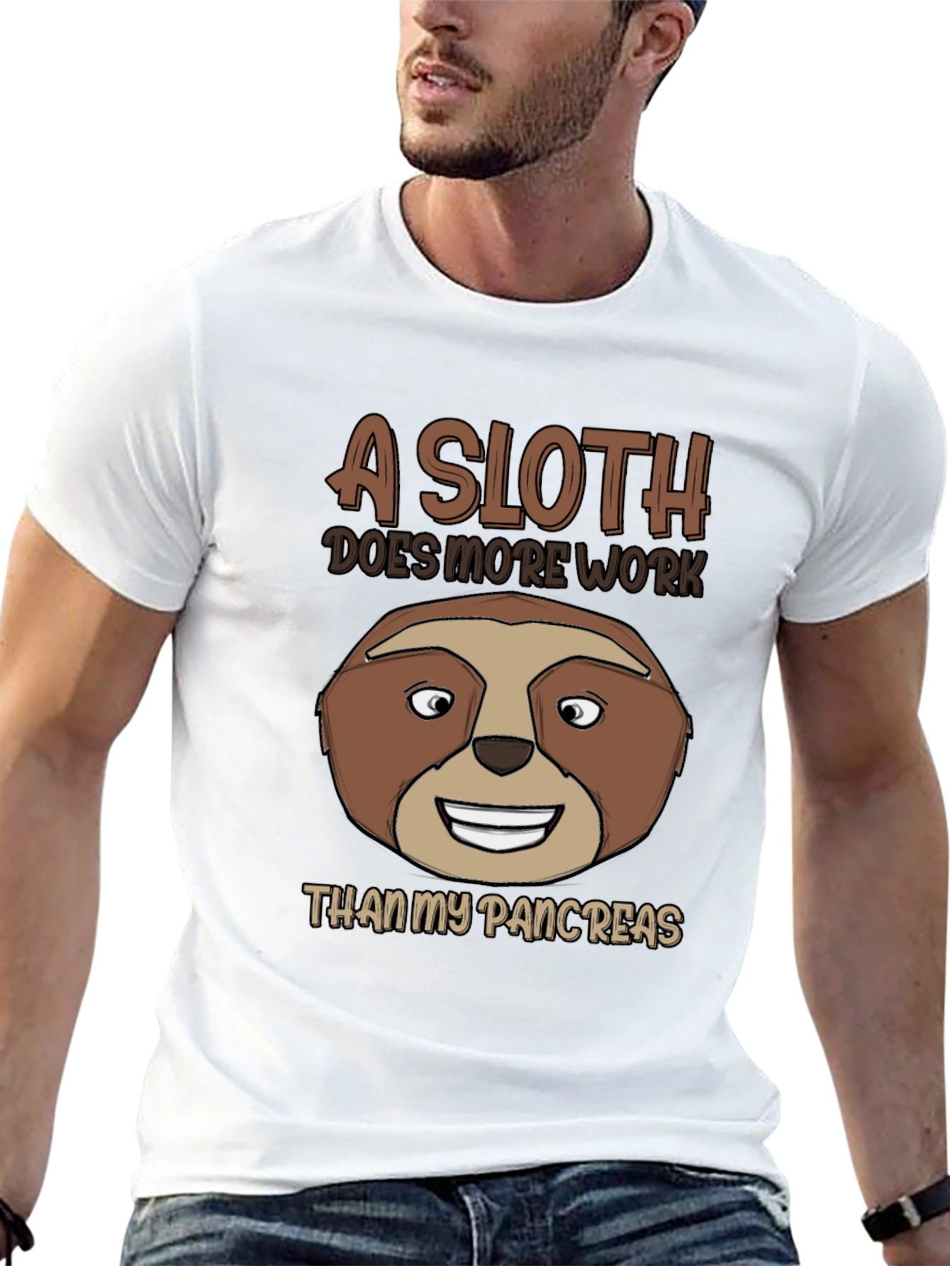 Funny Sloth Pancreas T-Shirt