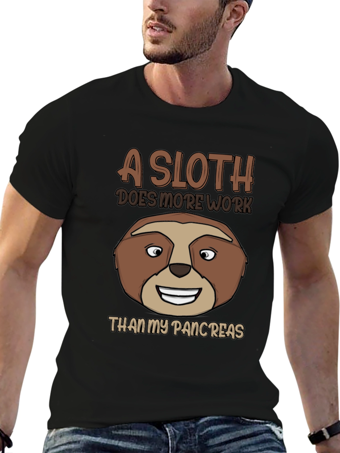 Funny Sloth Pancreas T-Shirt