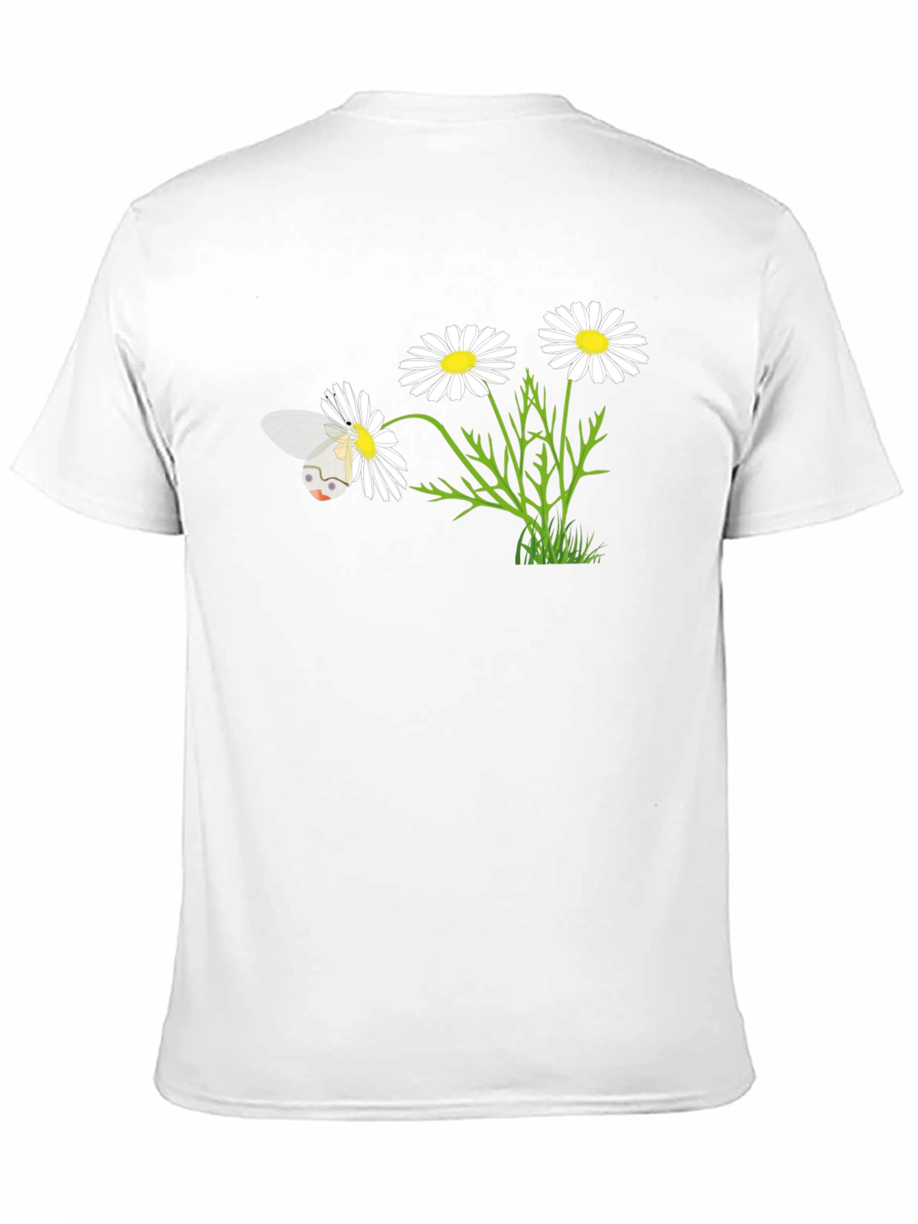 Daisy Bee Graphic T-Shirt - Black Cotton Blend