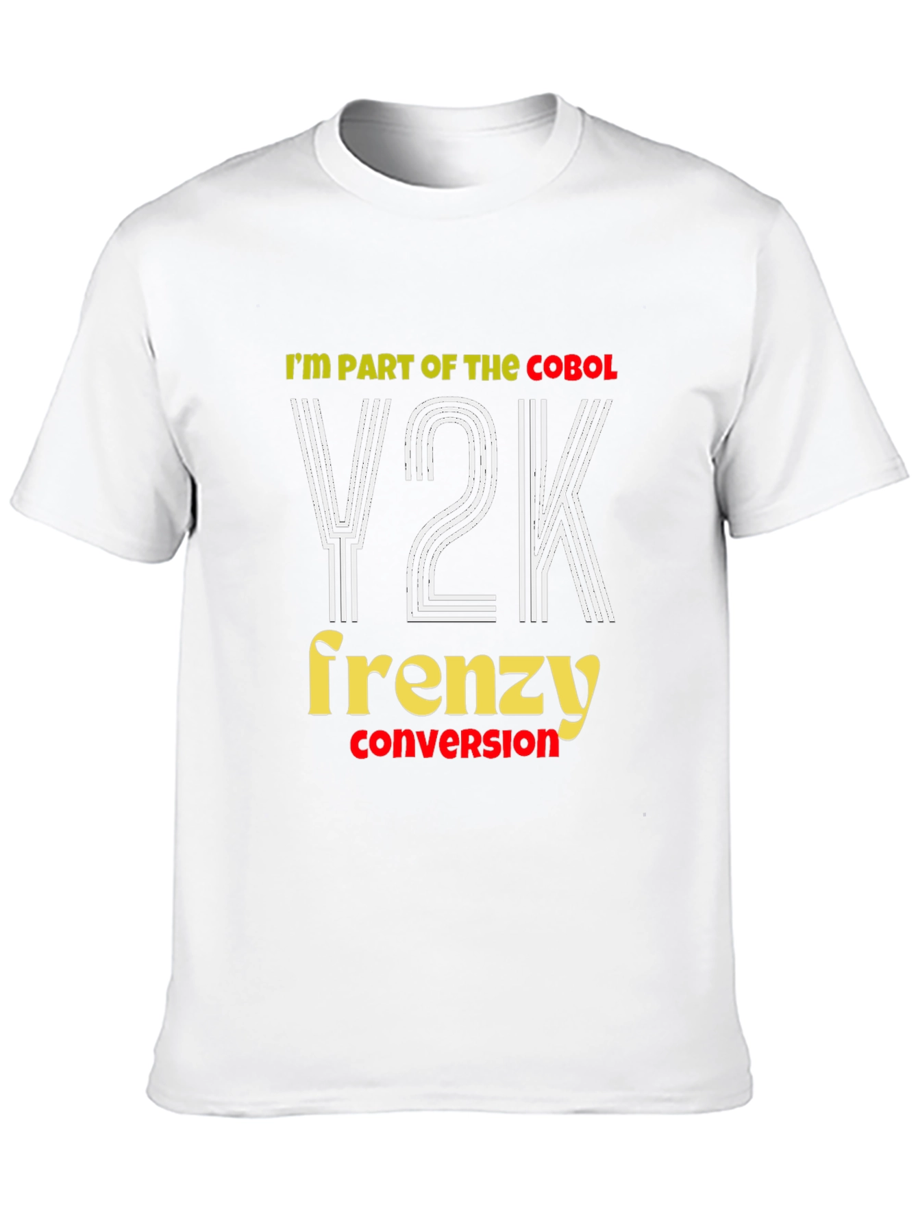 Y2K Frenzy Conversion T-Shirt - Cobol Programmer Tee