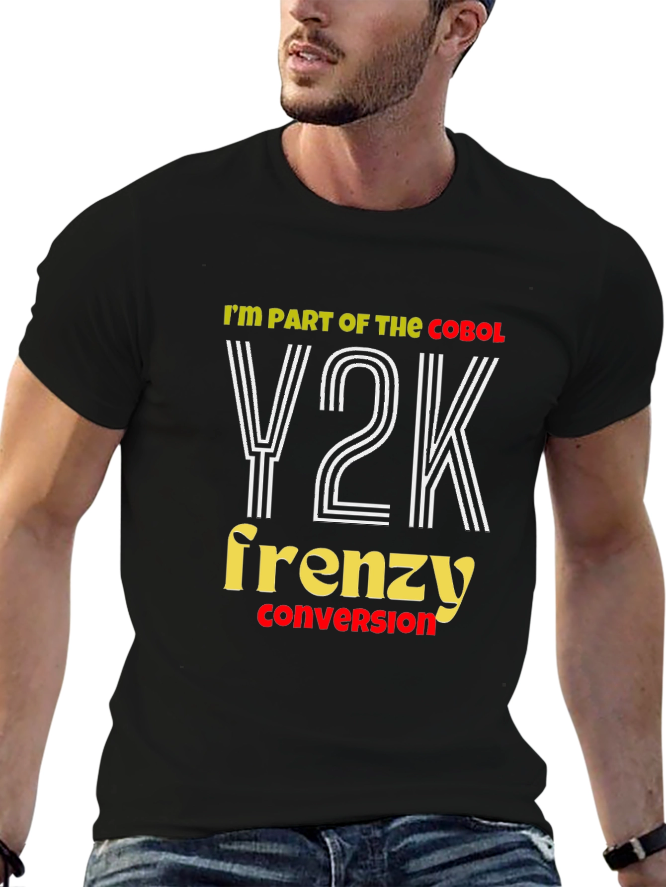 Y2K Frenzy Conversion T-Shirt - Cobol Programmer Tee