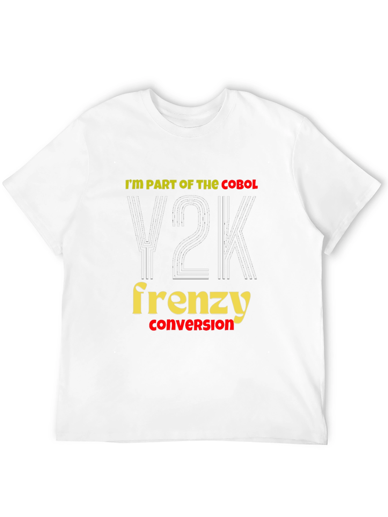 Y2K Frenzy Conversion T-Shirt - Cobol Programmer Tee